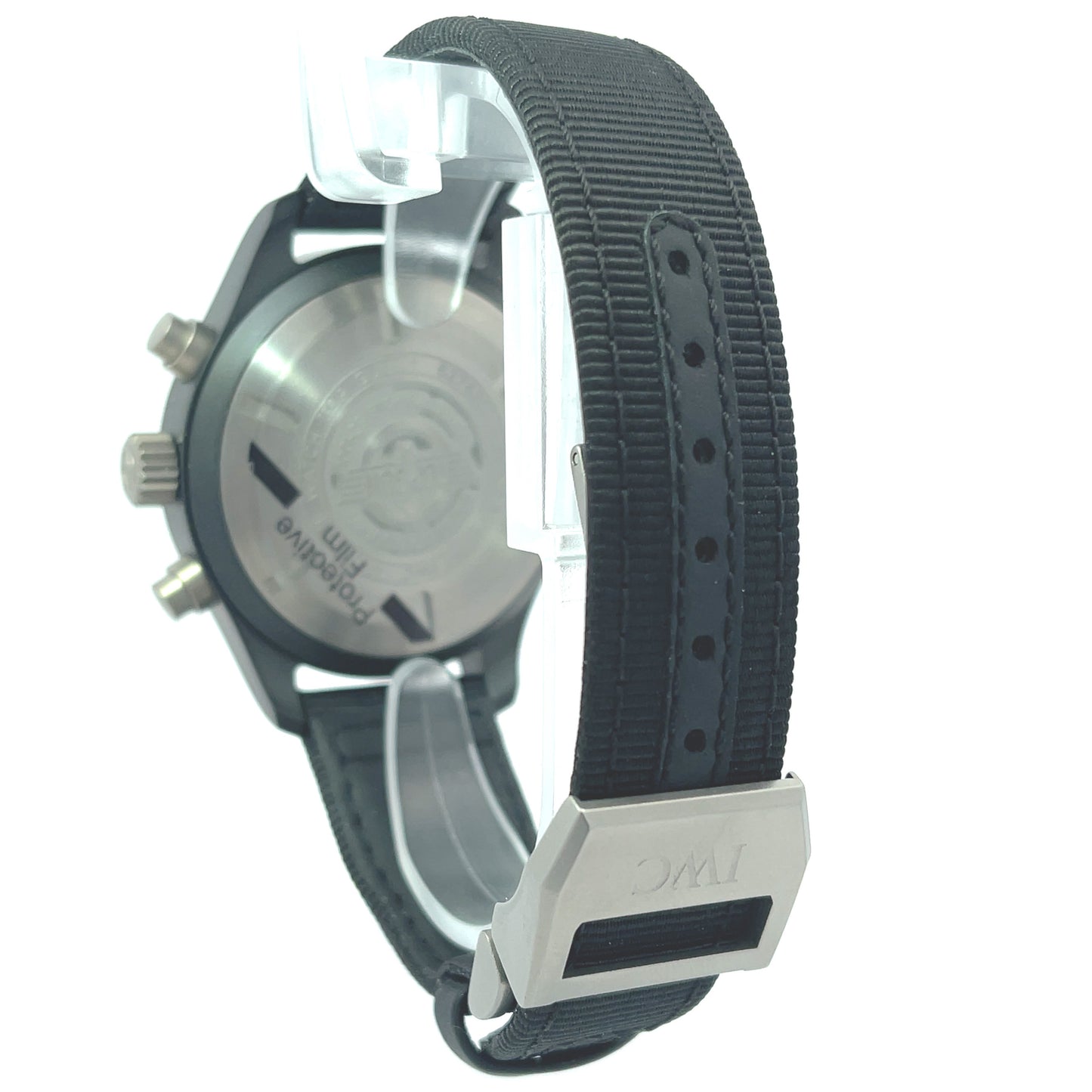 IWC Pilot Top Gun Ceramic 44.5mm Black Chronograph Dial Watch Reference#: IW389101 - Happy Jewelers Fine Jewelry Lifetime Warranty