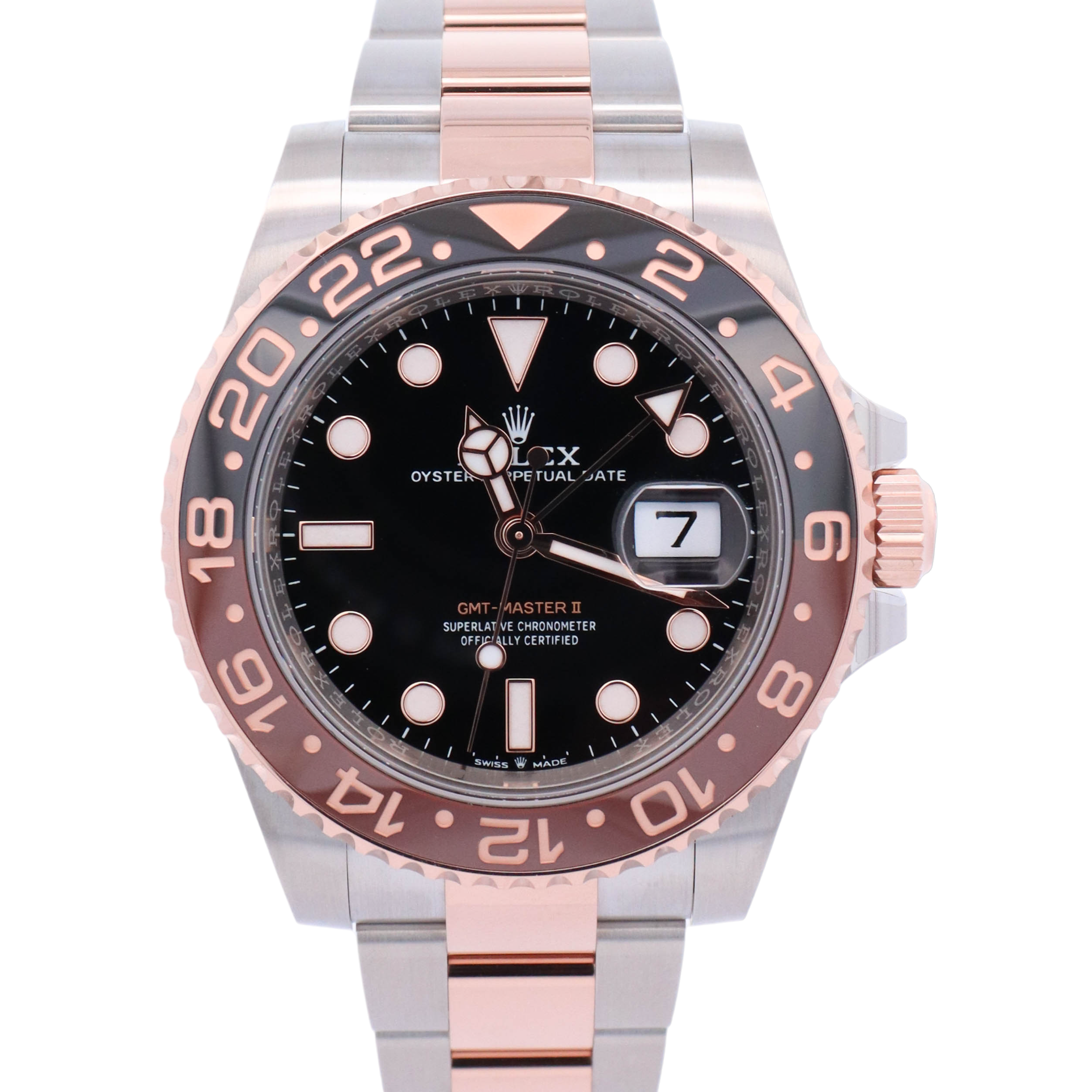 Rolex GMT Master II 40mm Black Dot Dial Watch Ref# 126711CHNR
