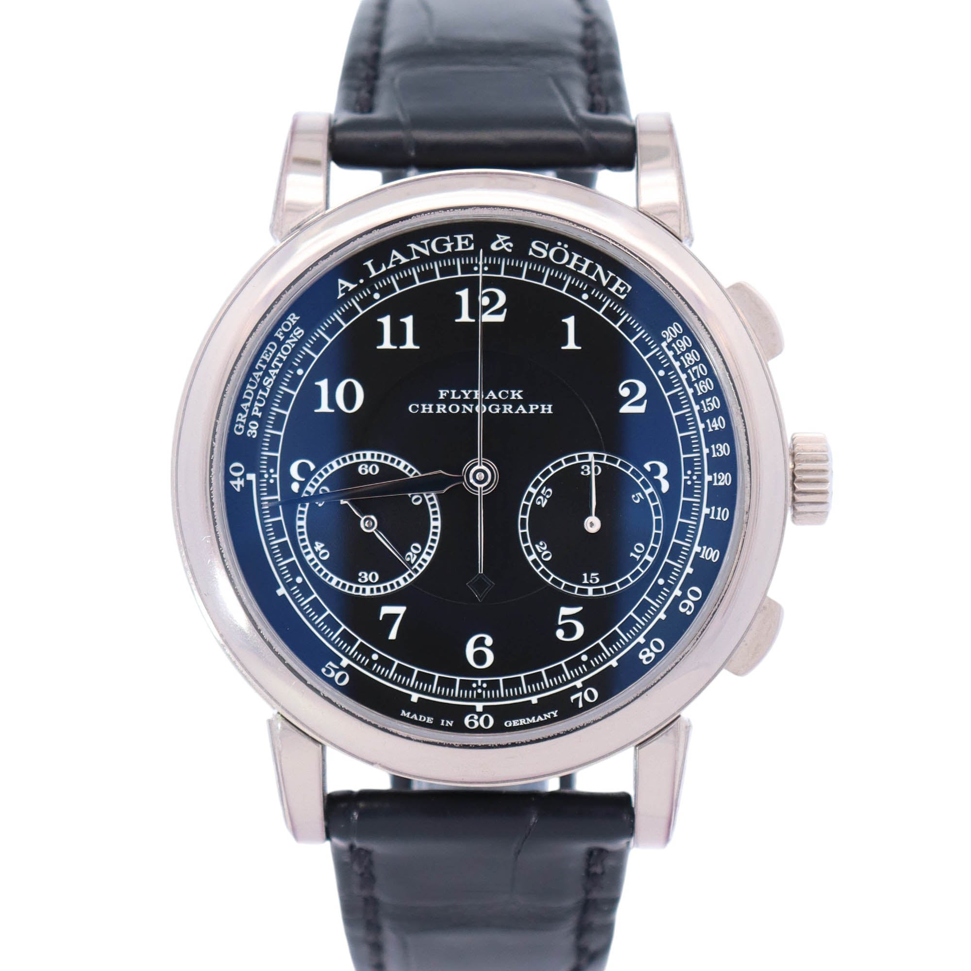 A. Lange & Sohne 1815 39.5mm Black Dial Watch Ref# 414.028 - Happy Jewelers Fine Jewelry Lifetime Warranty