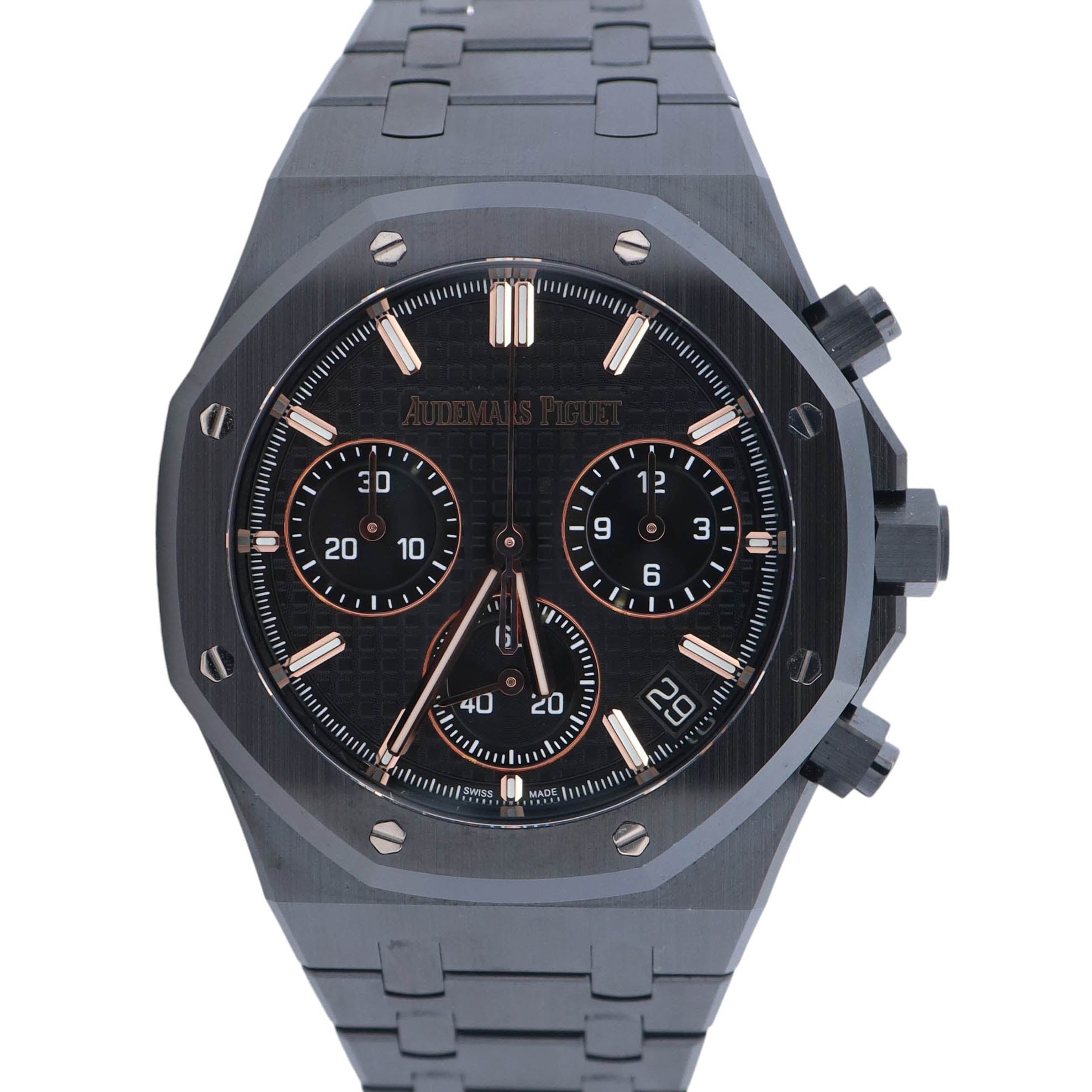 Audemars Piguet Royal Oak 41mm Black Dial Watch Ref# 26240CE.OO.1225CE.01 - Happy Jewelers Fine Jewelry Lifetime Warranty