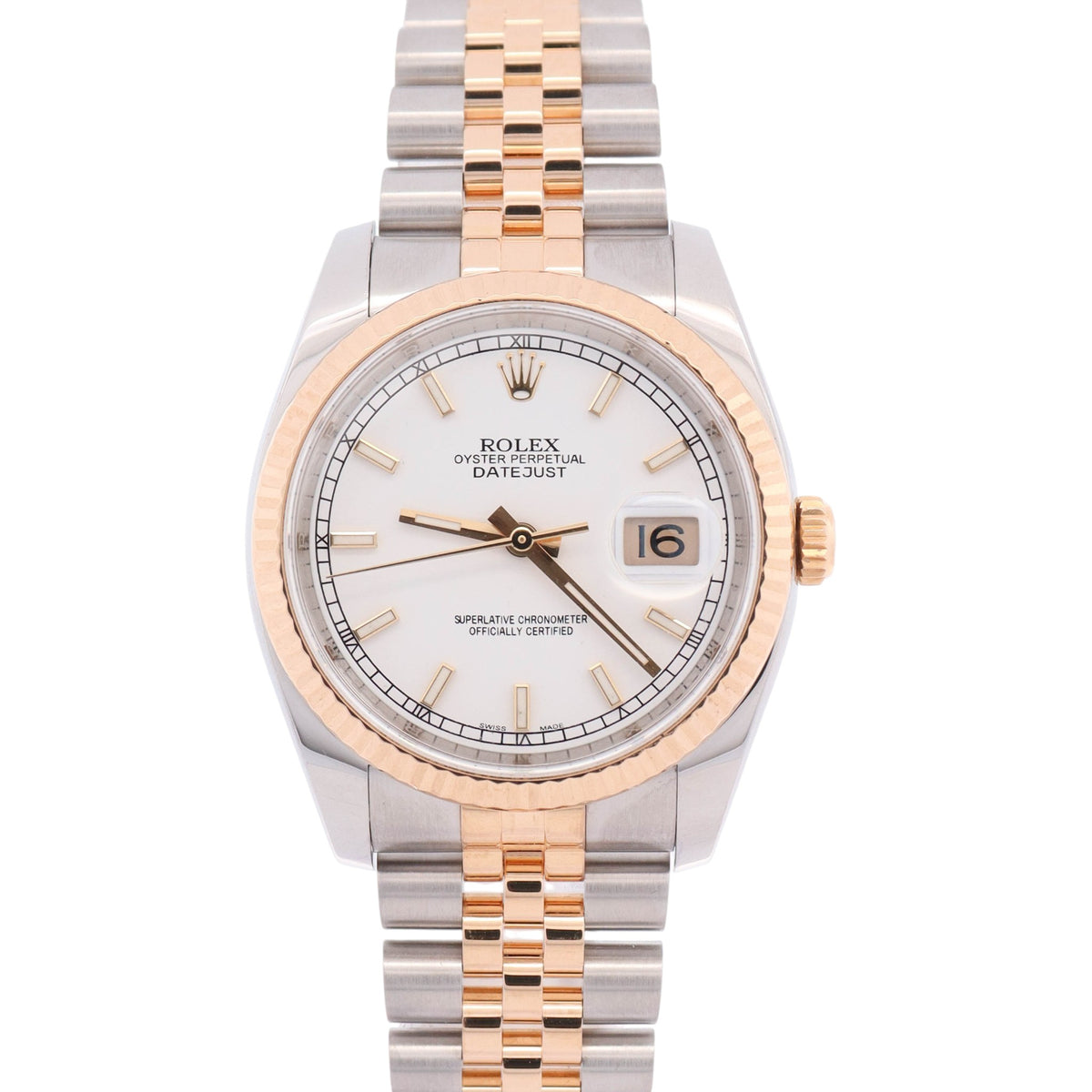 Rolex Datejust 36mm Champagne Dial Watch Ref# 116233