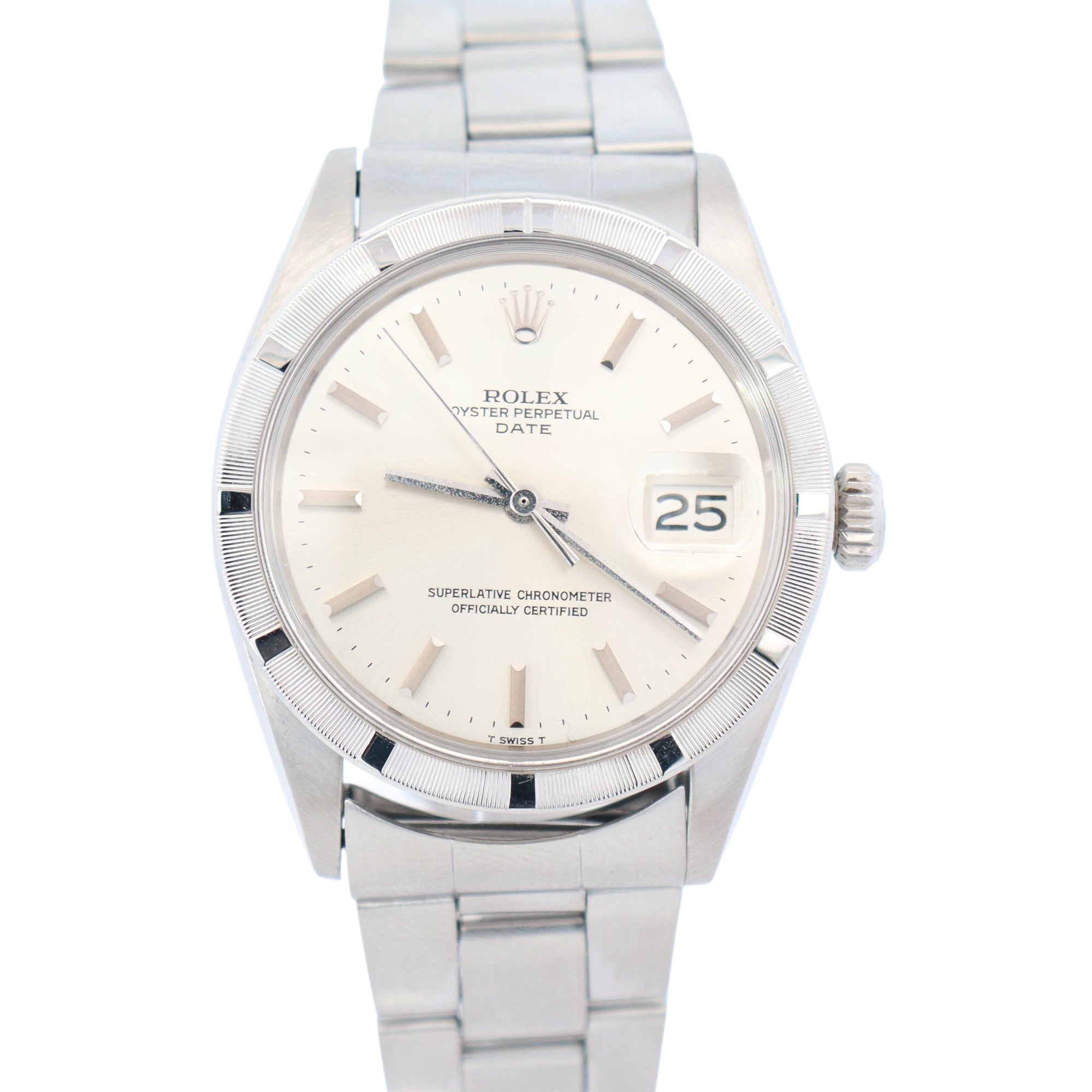 Rolex Oyster Perpetual 34mm Silver Dial Watch Ref# 1501 - Happy Jewelers Fine Jewelry Lifetime Warranty