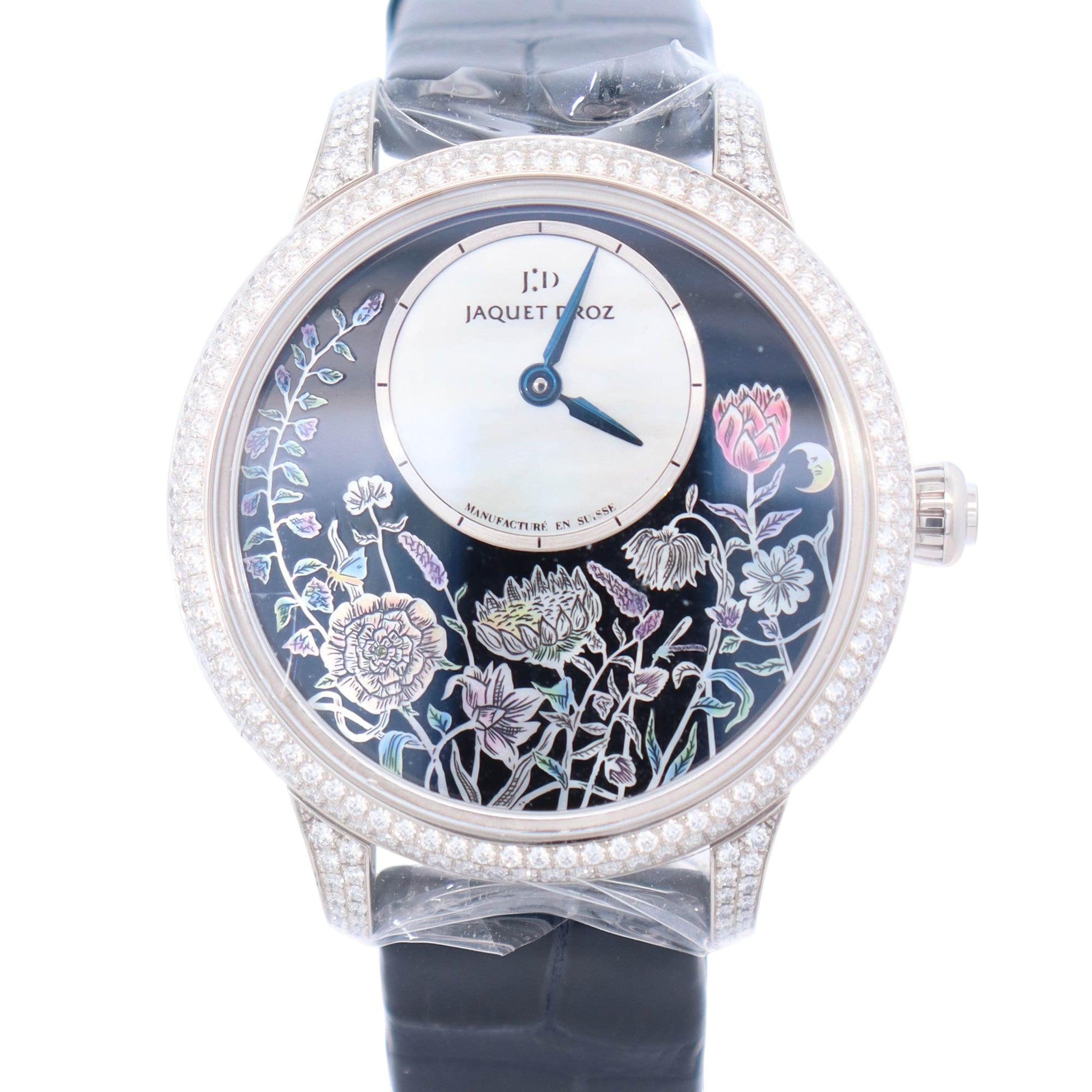 Jaquet Droz Petite Heure Minute 35mm Black Dial Watch Ref# J005004201 - Happy Jewelers Fine Jewelry Lifetime Warranty