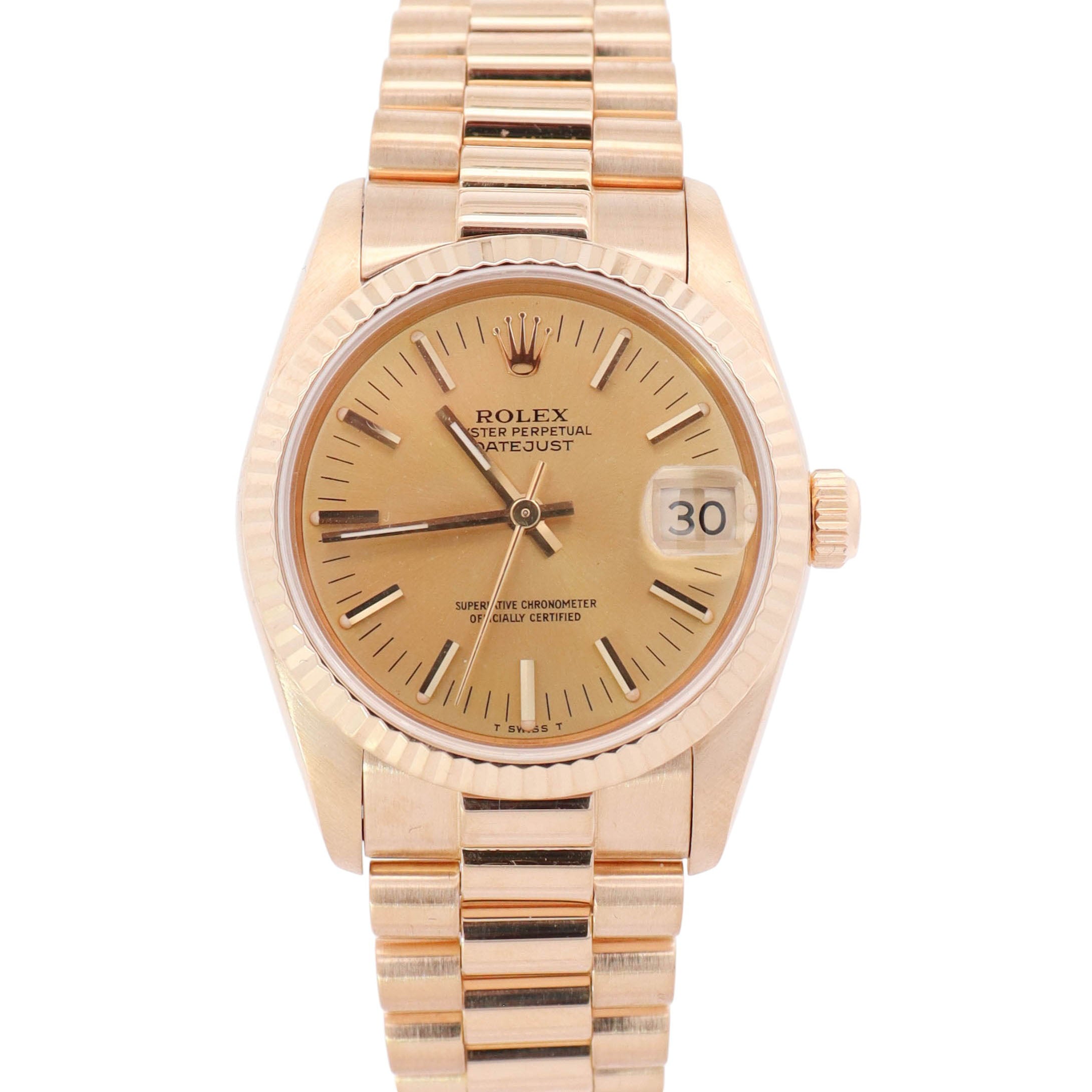 Rolex Datejust 31mm Champagne Dial Watch Ref# 68278 - Happy Jewelers Fine Jewelry Lifetime Warranty