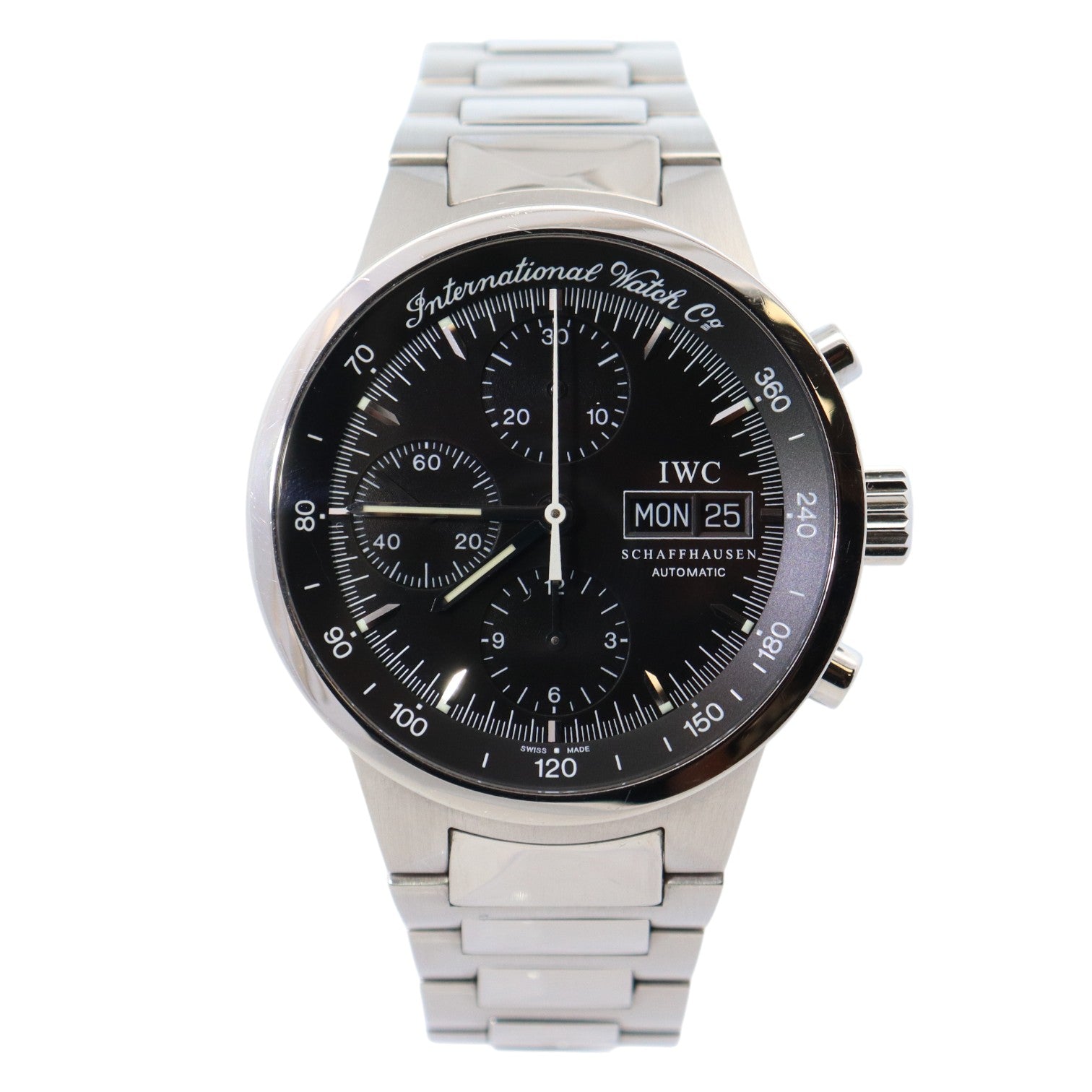 IWC GST Chronograph 39.70mm Black Dial Watch Reference #: IW3707