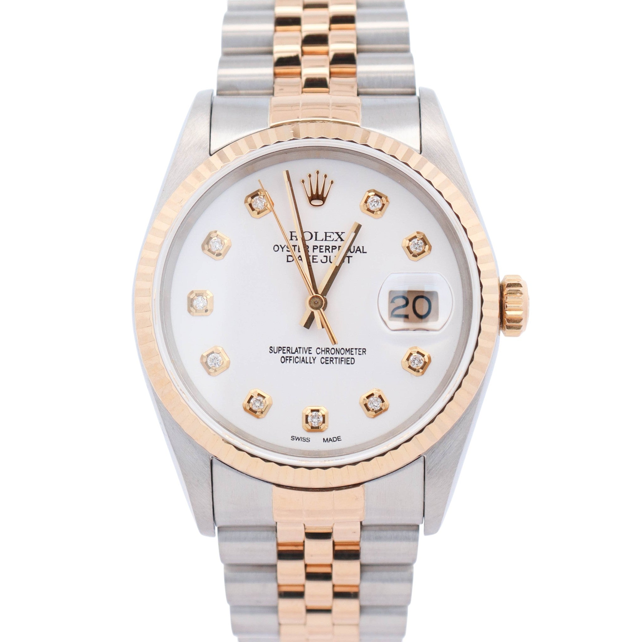 Rolex Datejust 36mm White Dial Watch Ref# 16233 - Happy Jewelers Fine Jewelry Lifetime Warranty