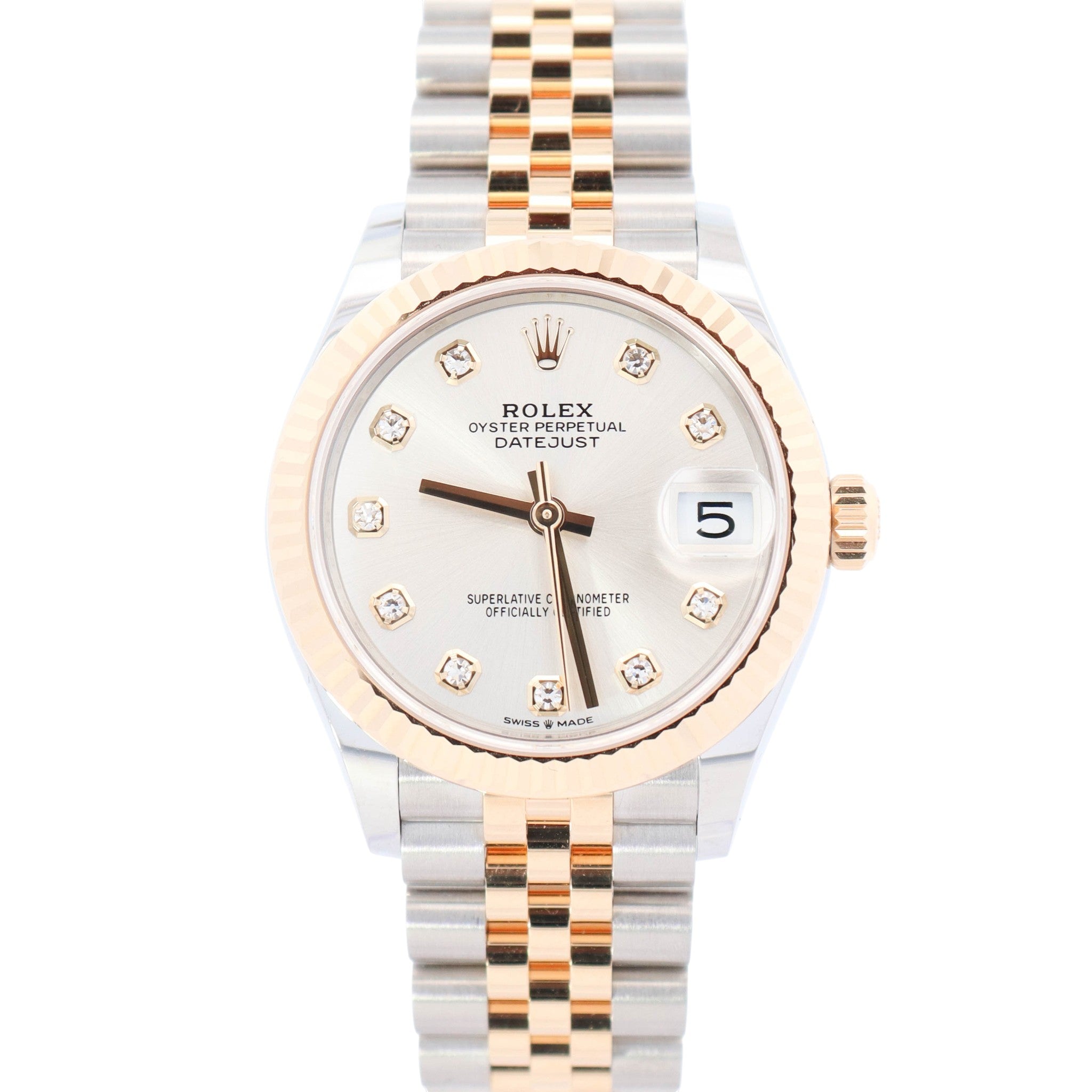 Rolex Datejust 31mm Silver Dial Watch Ref# 278273