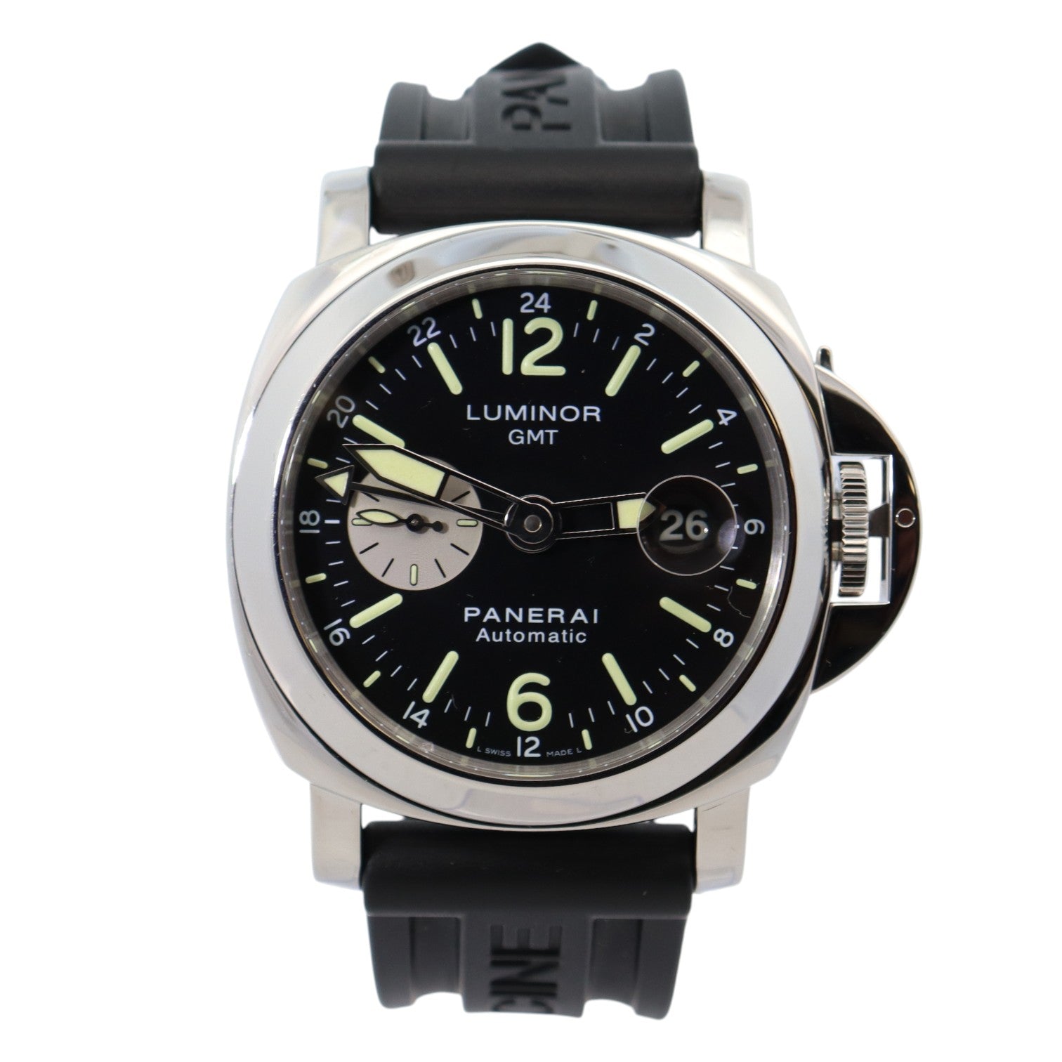 Panerai Luminor 44mm Black Dial Watch Ref# PAM00088