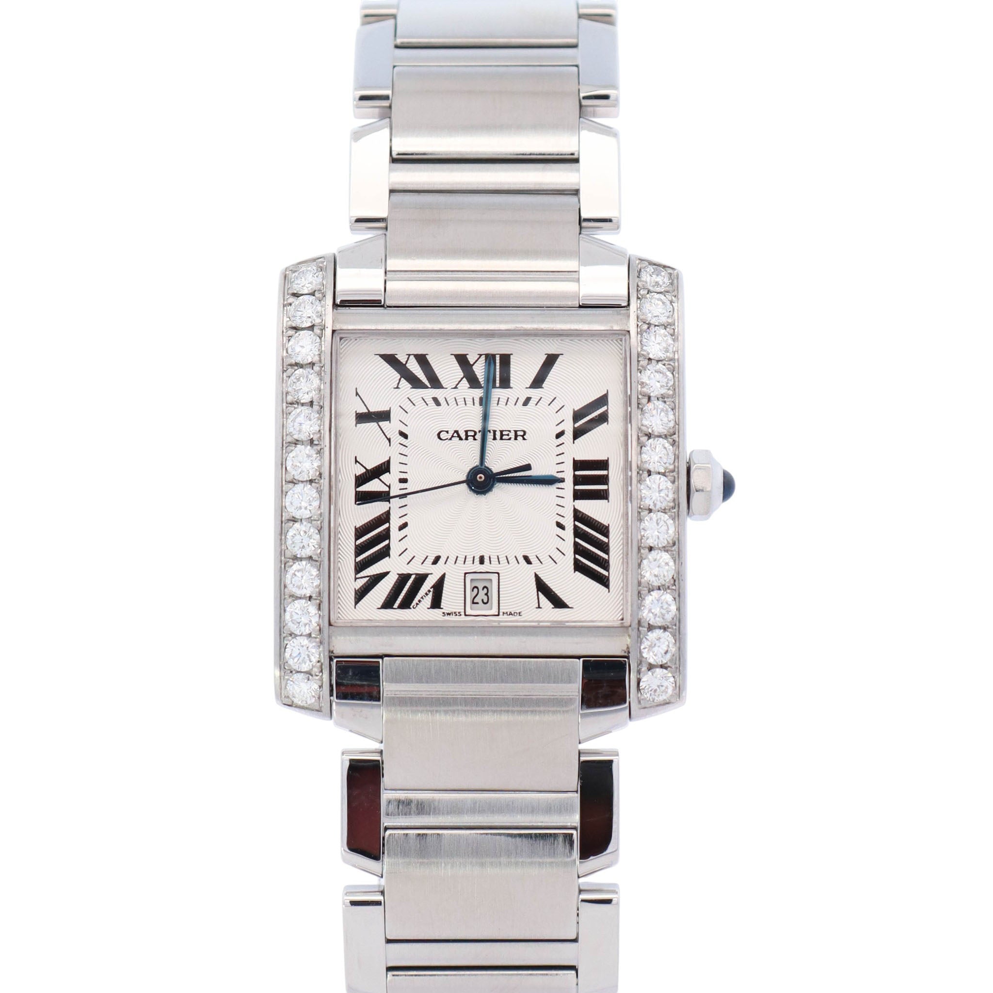 Cartier Tank 28mm White Dial Watch Ref# W51002Q3 - Happy Jewelers Fine Jewelry Lifetime Warranty