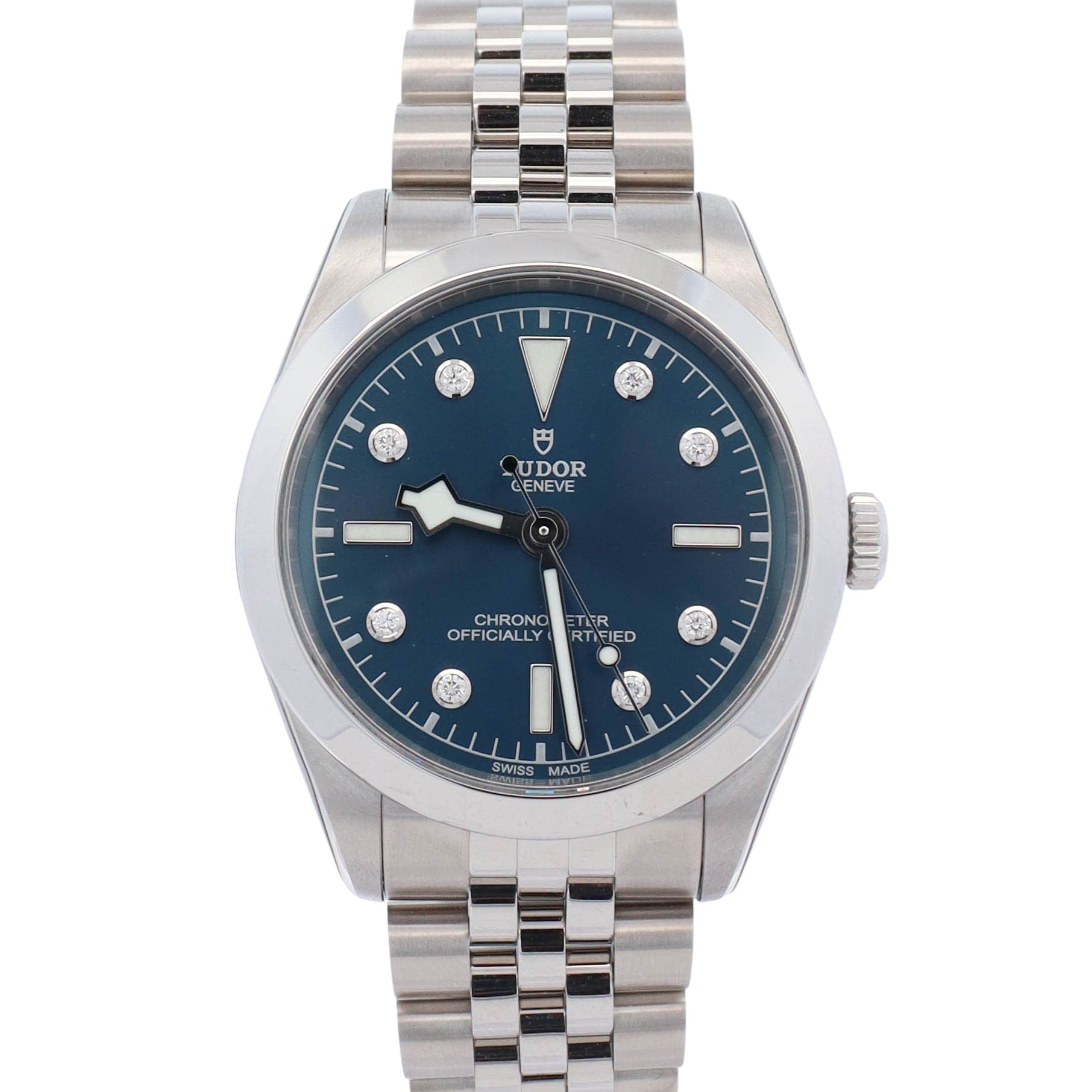 Tudor Black Bay One 36mm Blue Diamond Dial Watch Ref# 79640 - Happy Jewelers Fine Jewelry Lifetime Warranty
