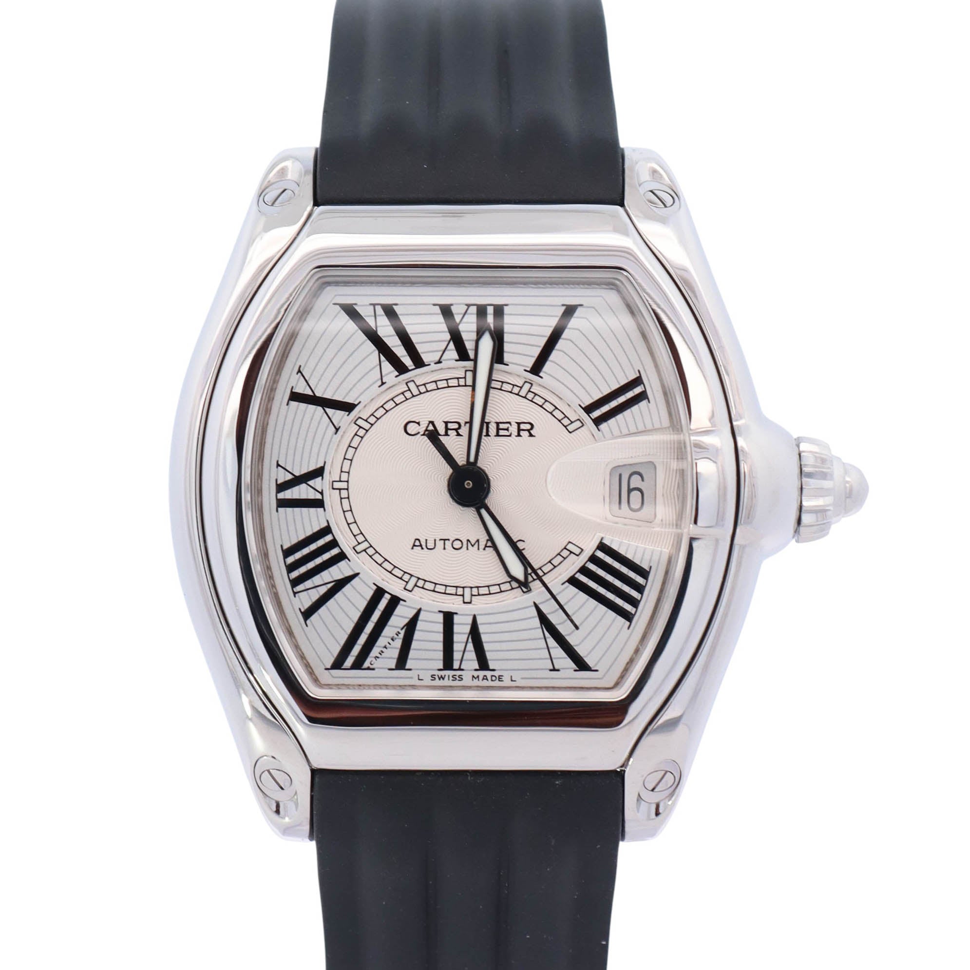 Cartier Roadster 35mm Silver Dial Watch Ref# W62025V3 - Happy Jewelers Fine Jewelry Lifetime Warranty