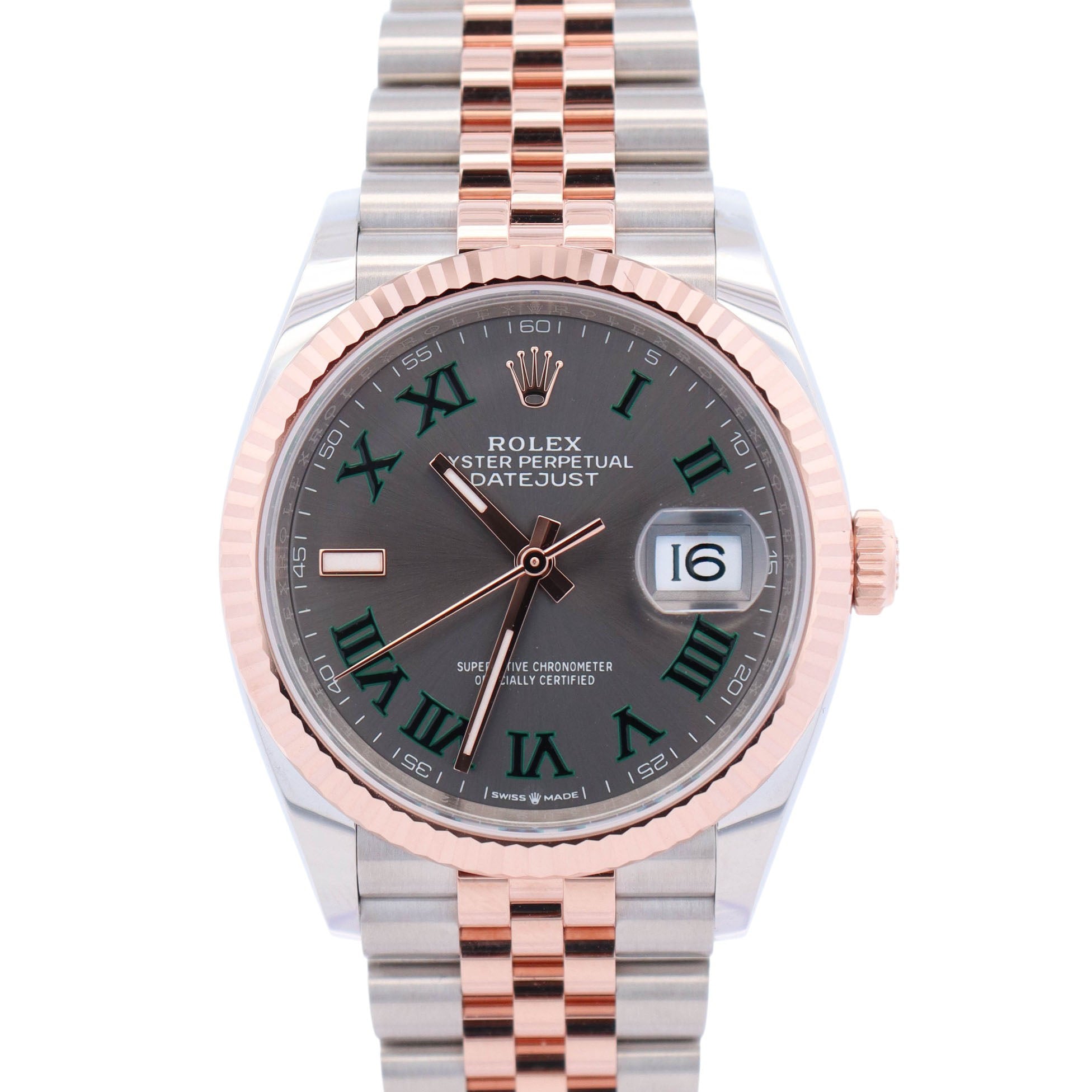 Rolex Datejust 36mm Wimbledon Dial Watch Ref# 126231