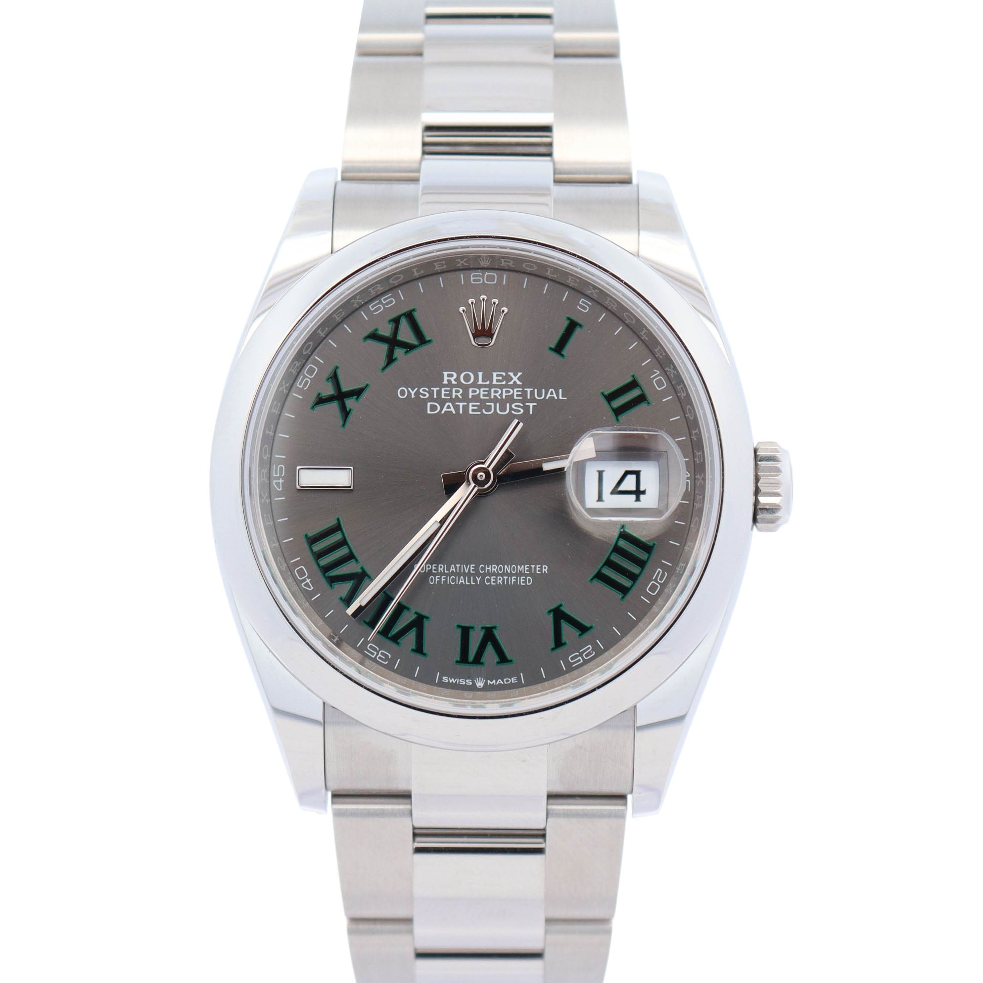 Rolex Datejust 36mm Wimbledon Dial Watch Ref# 126200