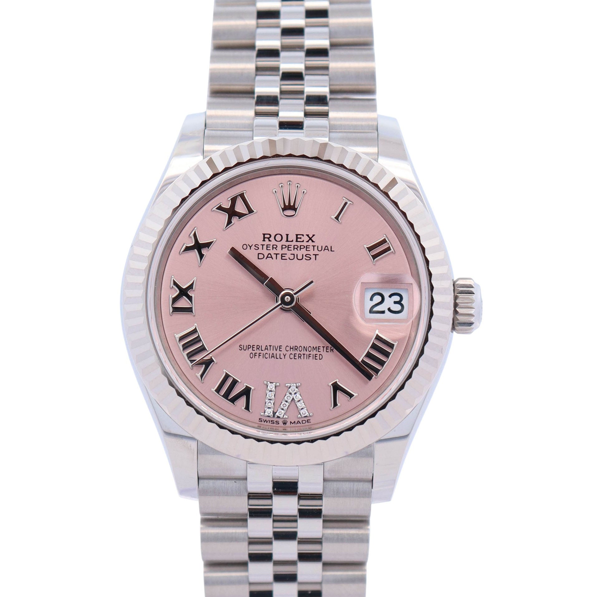 Rolex Datejust 31mm Pink Dial Watch Ref# 278274