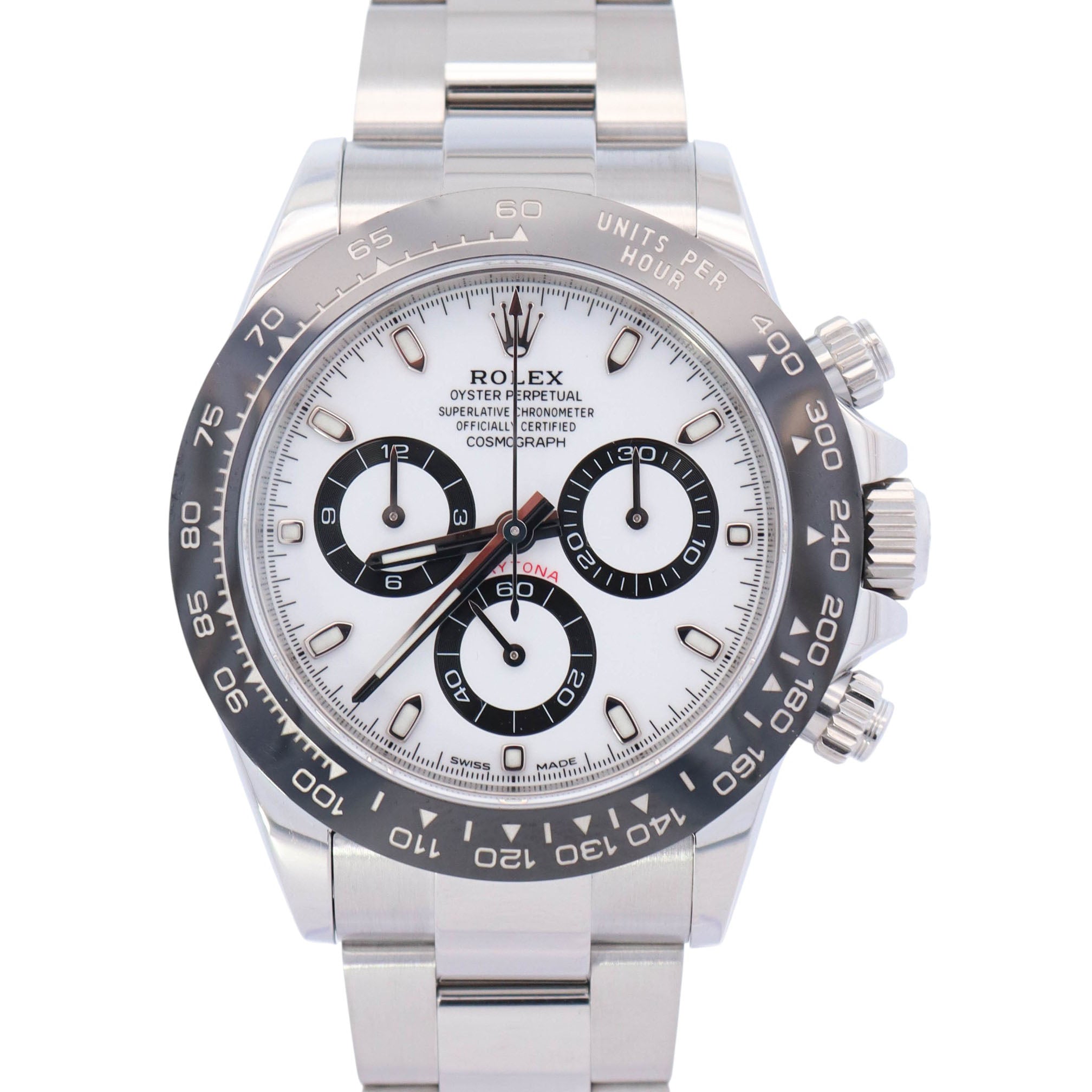 Rolex Daytona 40mm White Dial Watch Ref# 116500LN