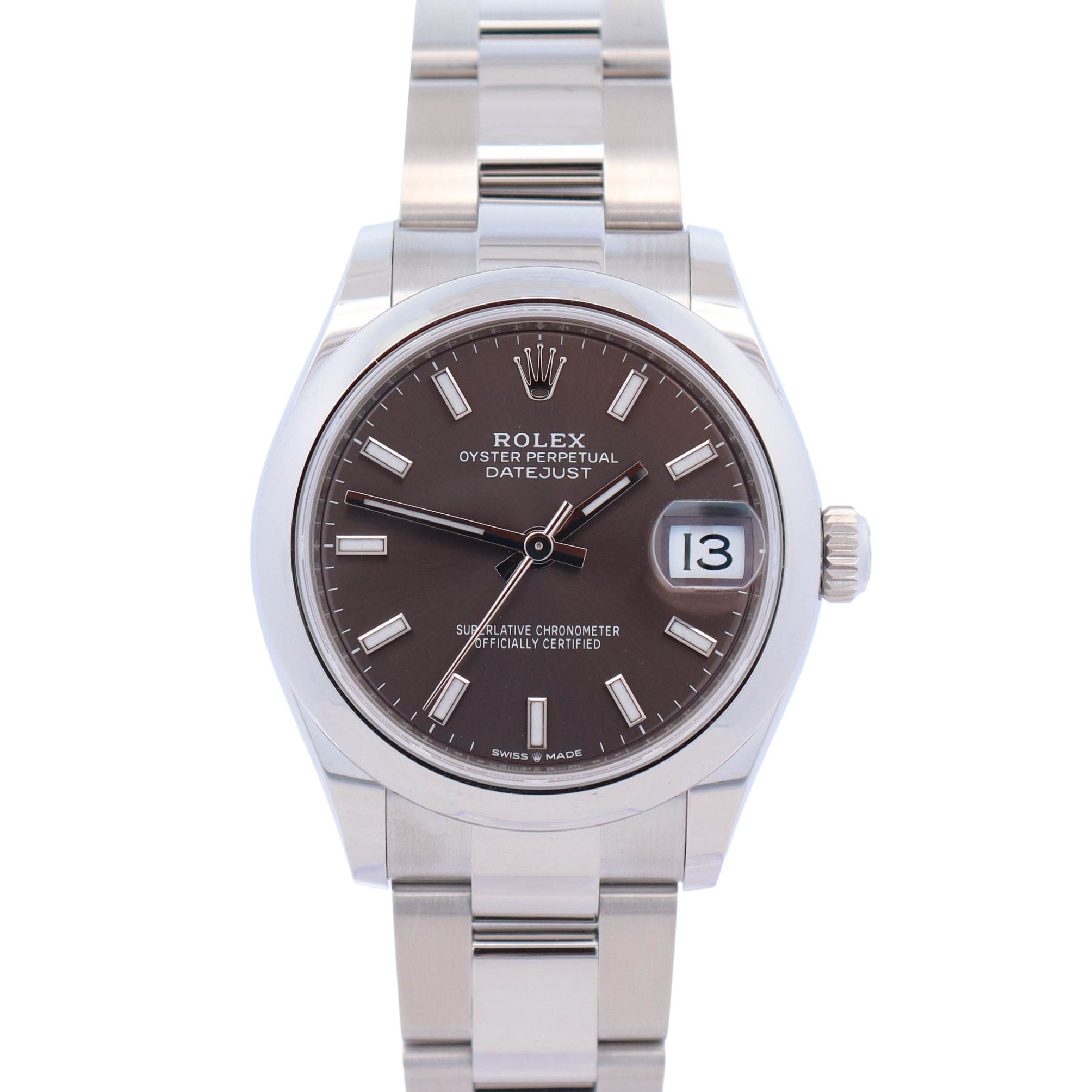 Rolex Datejust 31mm Grey Dial Watch Ref# 278240