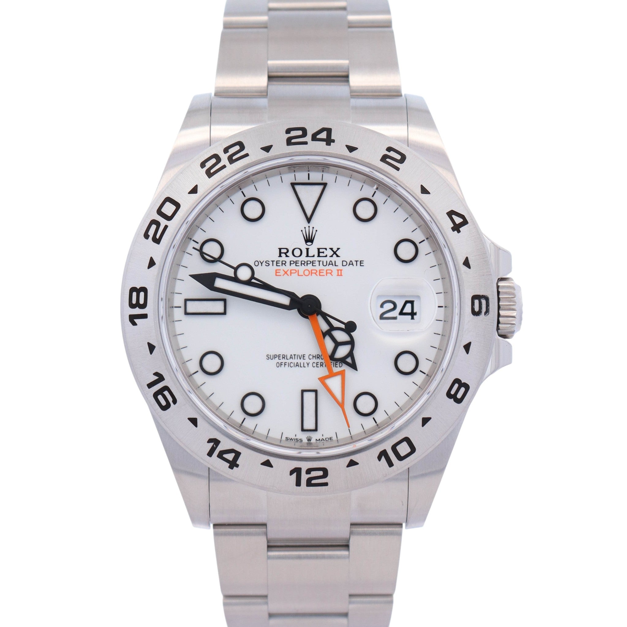 Rolex Explorer II 42mm White Dial Watch Ref# 226570 - Happy Jewelers Fine Jewelry Lifetime Warranty