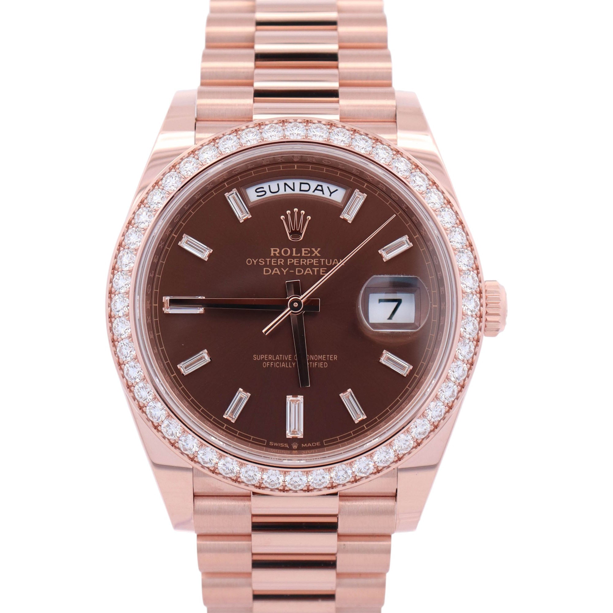 Rolex Day-Date 40mm Chocolate Dial Watch Ref# 228345RBR