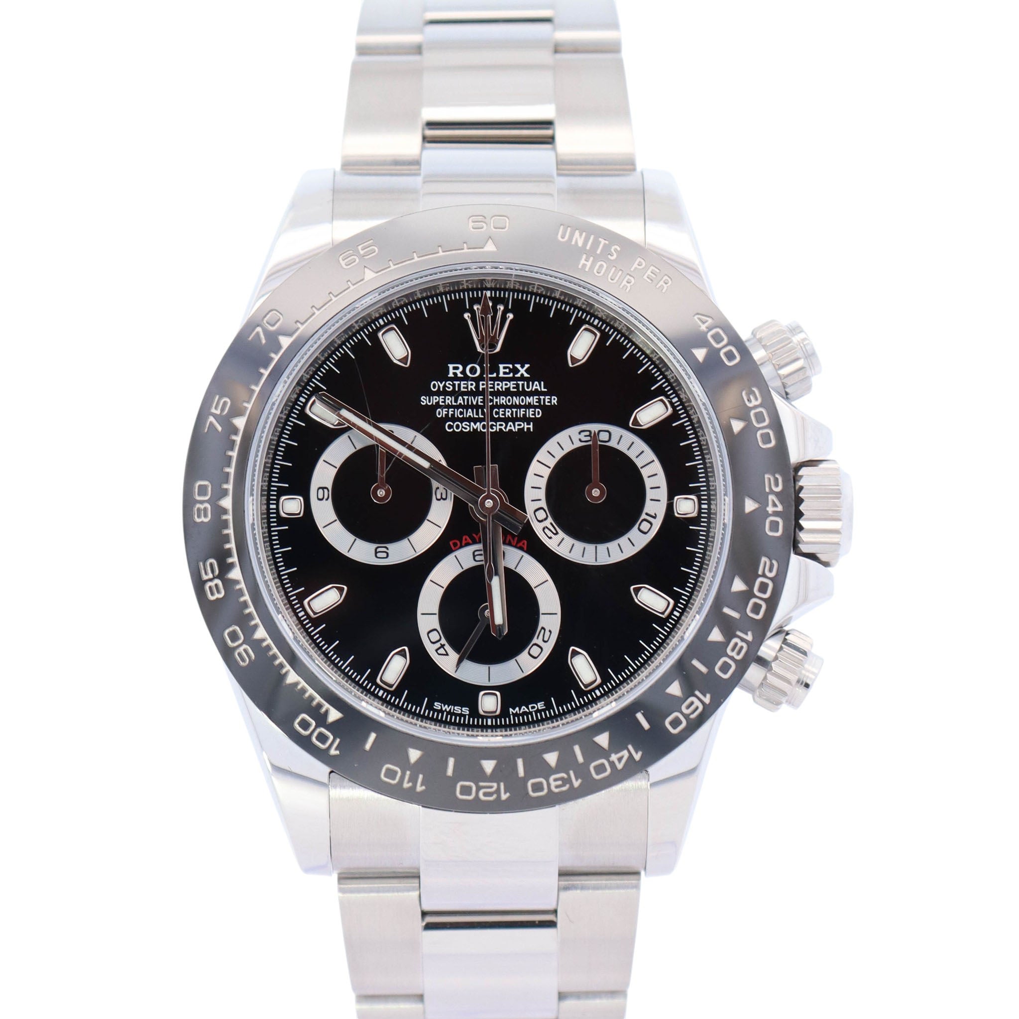 Rolex Daytona 40mm Black Dial Watch Ref# 116500LN - Happy Jewelers Fine Jewelry Lifetime Warranty