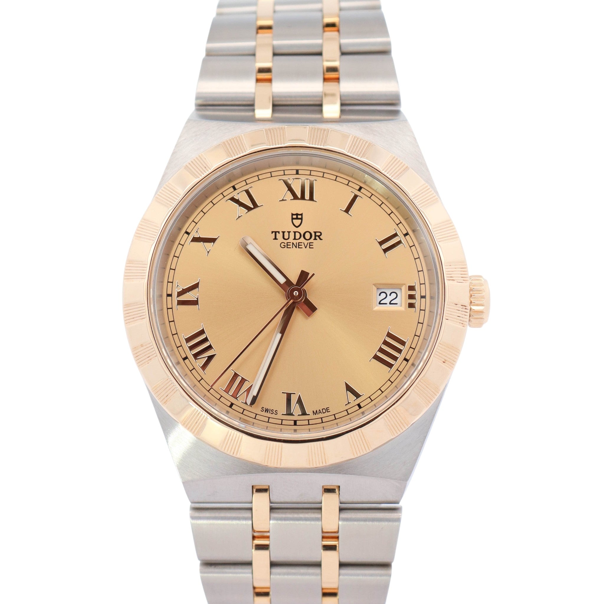 narページ Tudor Royal 38mm Champagne Dial Watch Ref# 28503 – Happy Jewelers