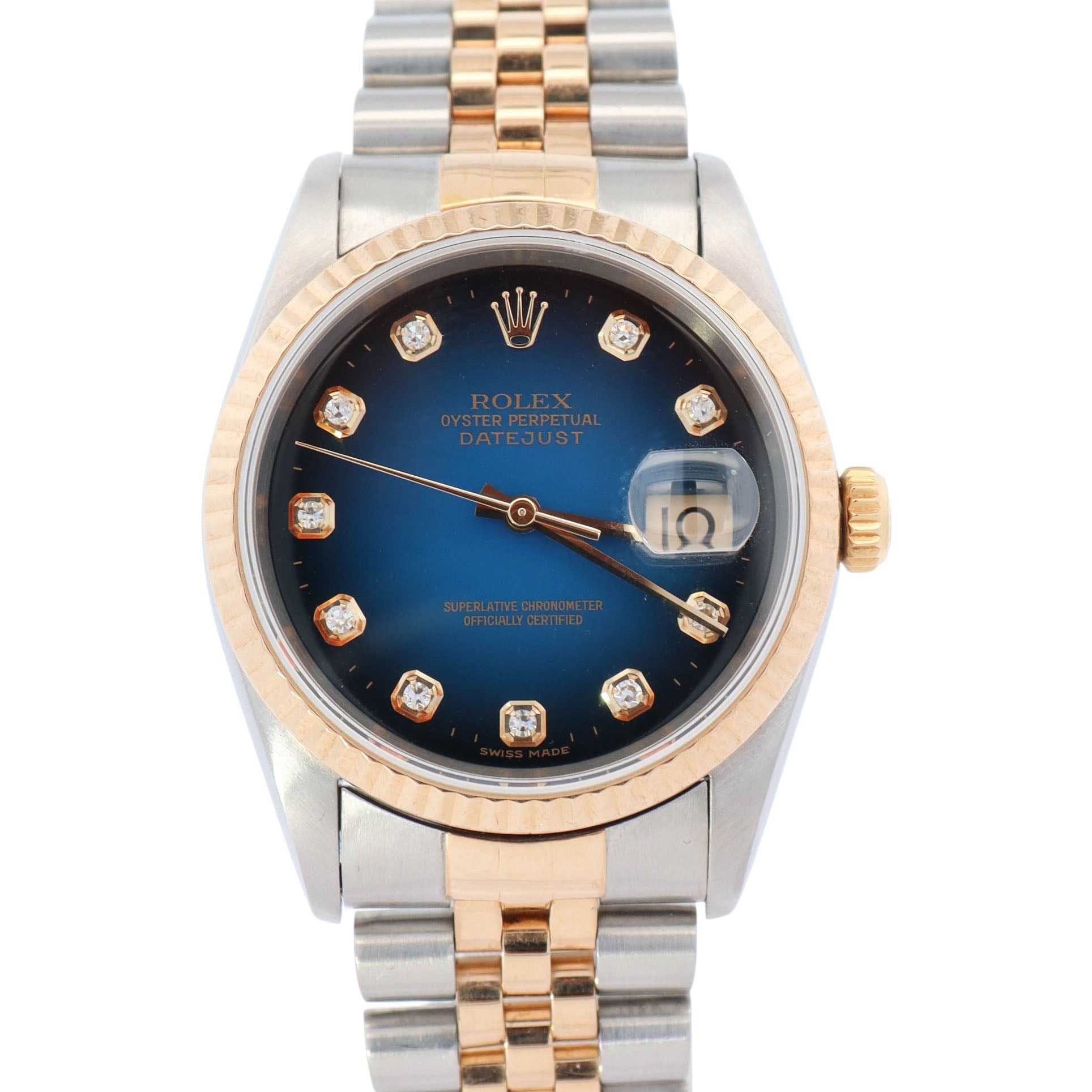 Rolex Datejust 36mm Blue Dial Watch Ref# 16233 - Happy Jewelers Fine Jewelry Lifetime Warranty