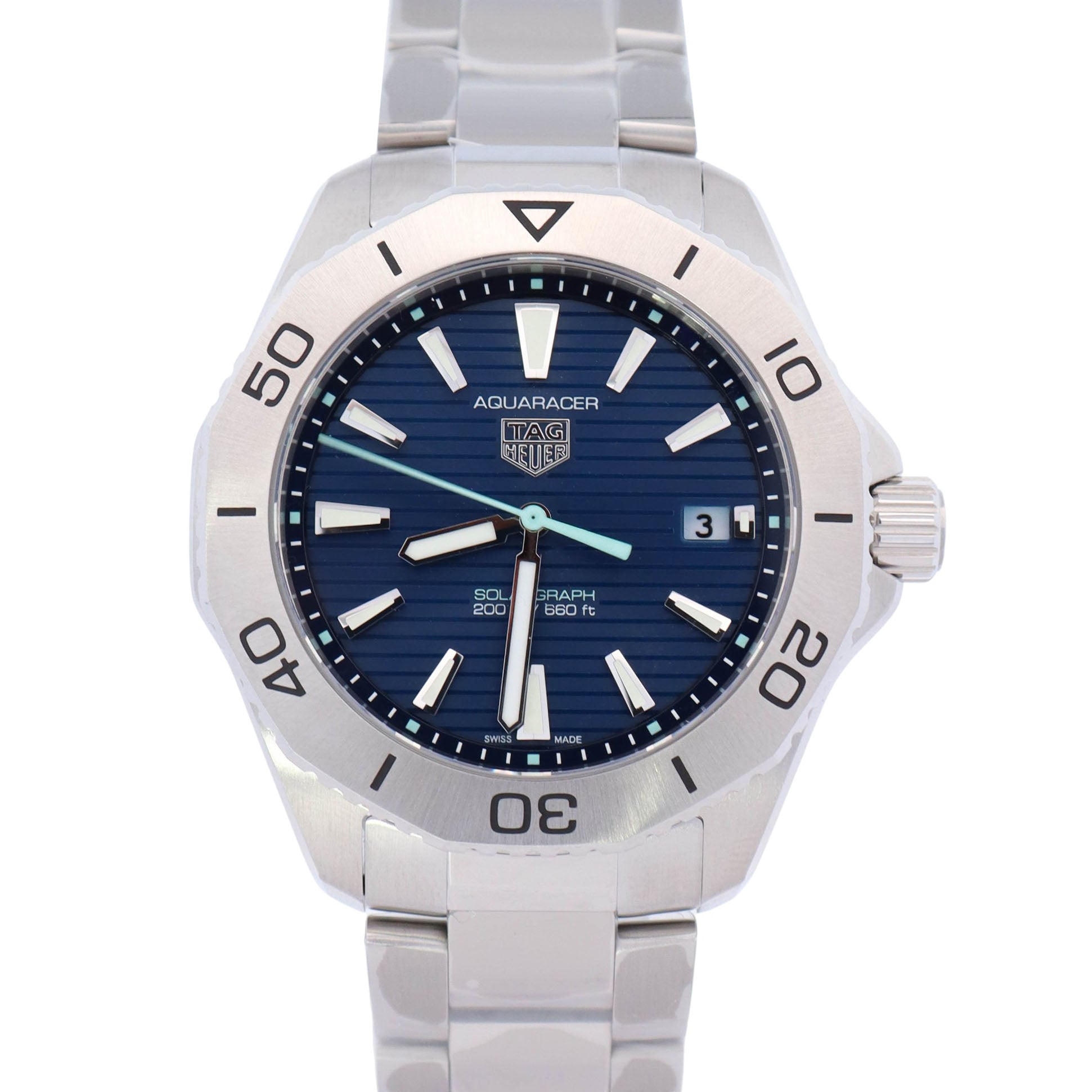 Tag Heuer Aquaracer 40mm Blue Dial Watch Ref# WBP1113.BA0000 - Happy Jewelers Fine Jewelry Lifetime Warranty