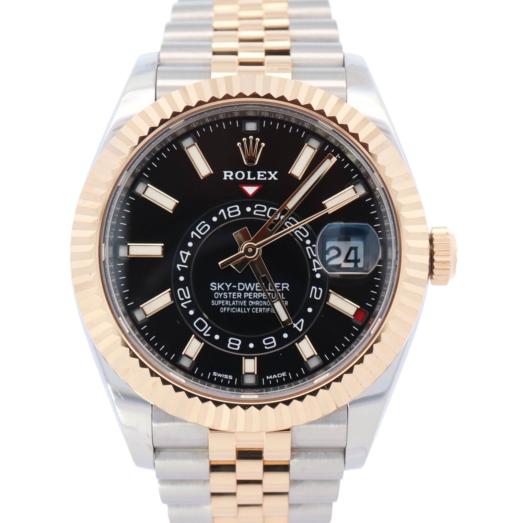 Rolex Sky-Dweller 42mm Black Dial Watch Ref# 326933 – Happy Jewelers