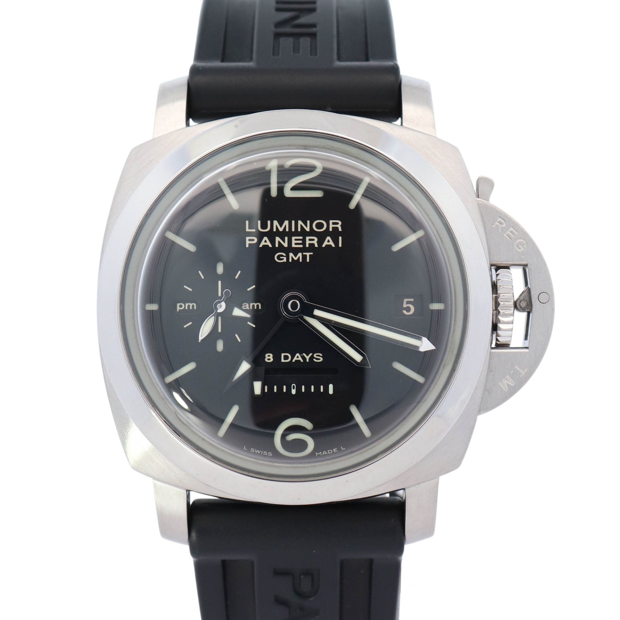 Panerai Luminor 44mm Black Dial Watch Ref# PAM00233 - Happy Jewelers Fine Jewelry Lifetime Warranty