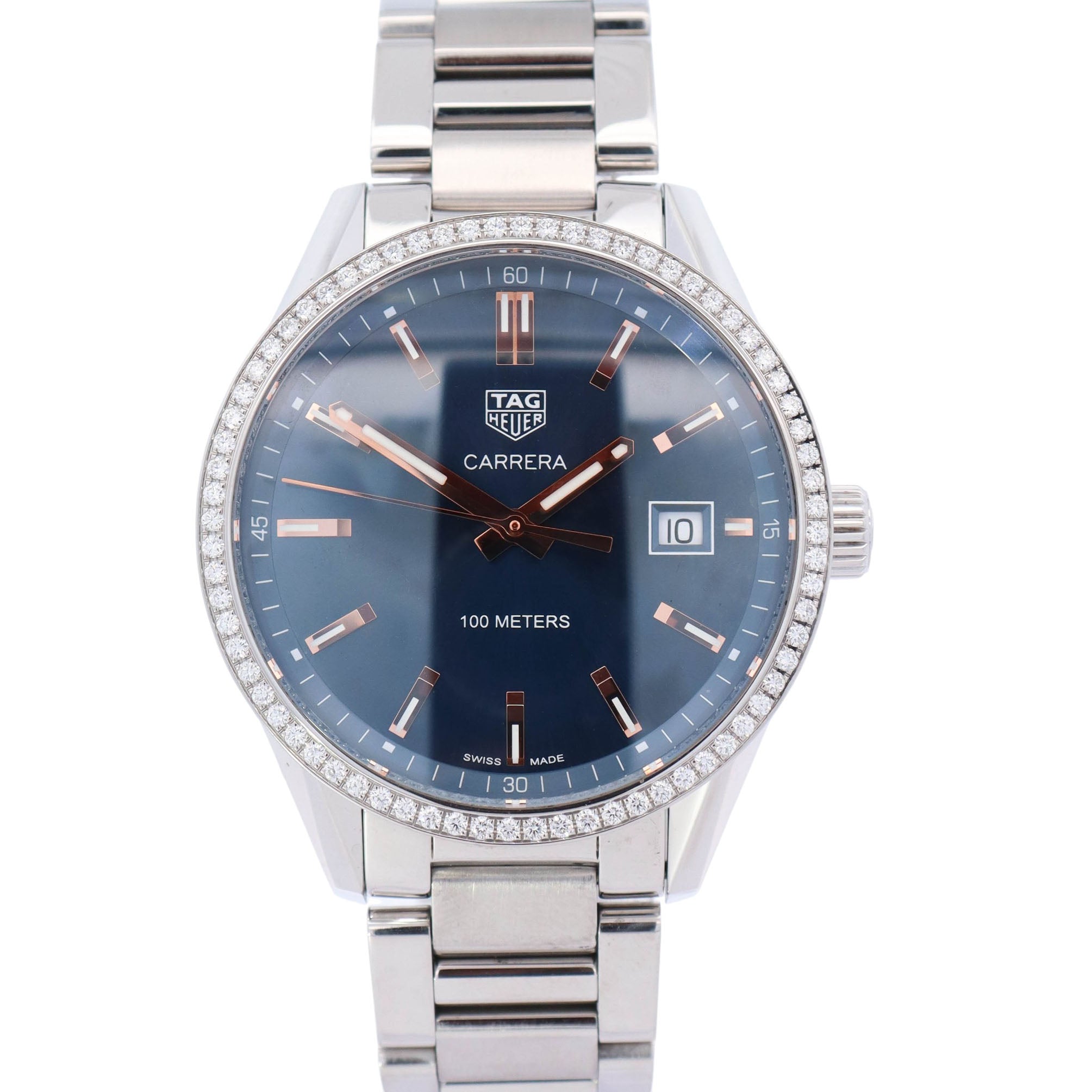 Tag Heuer Carrera 40mm Blue Dial Watch Ref# WAR114.BA0601