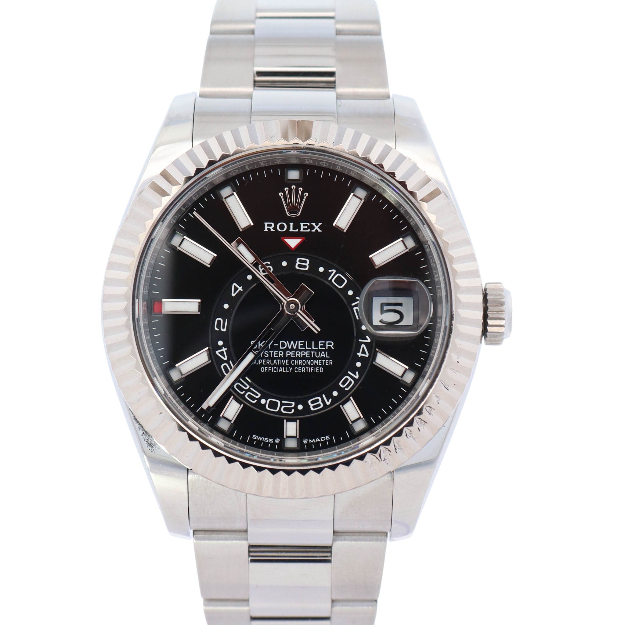 Rolex Sky-Dweller 42mm Black Dial Watch Ref# 336934 - Happy Jewelers Fine Jewelry Lifetime Warranty
