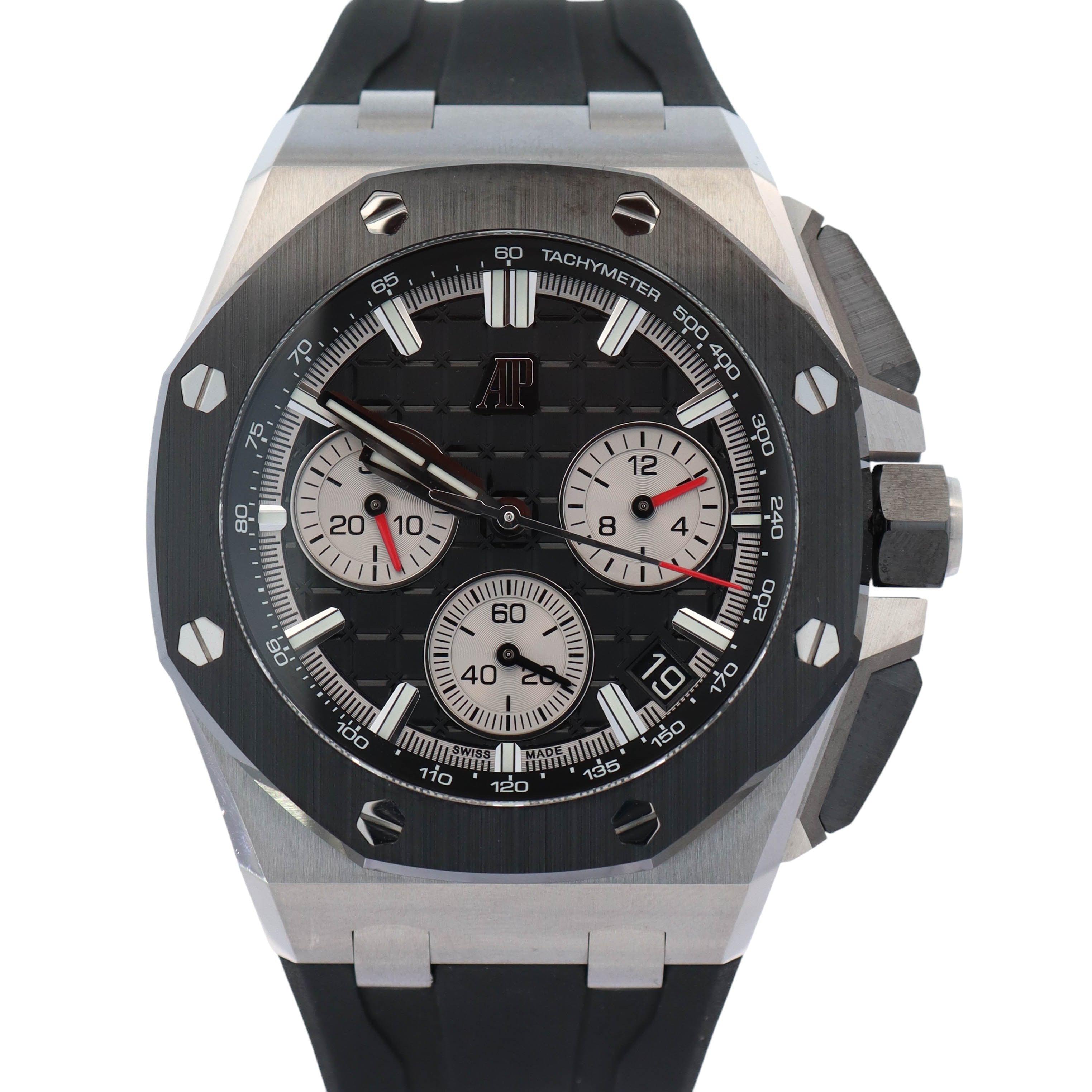 Audemars Piguet Royal Oak 43mm Black Dial Watch Ref# 26420SO.OO.A002CA.01 - Happy Jewelers Fine Jewelry Lifetime Warranty