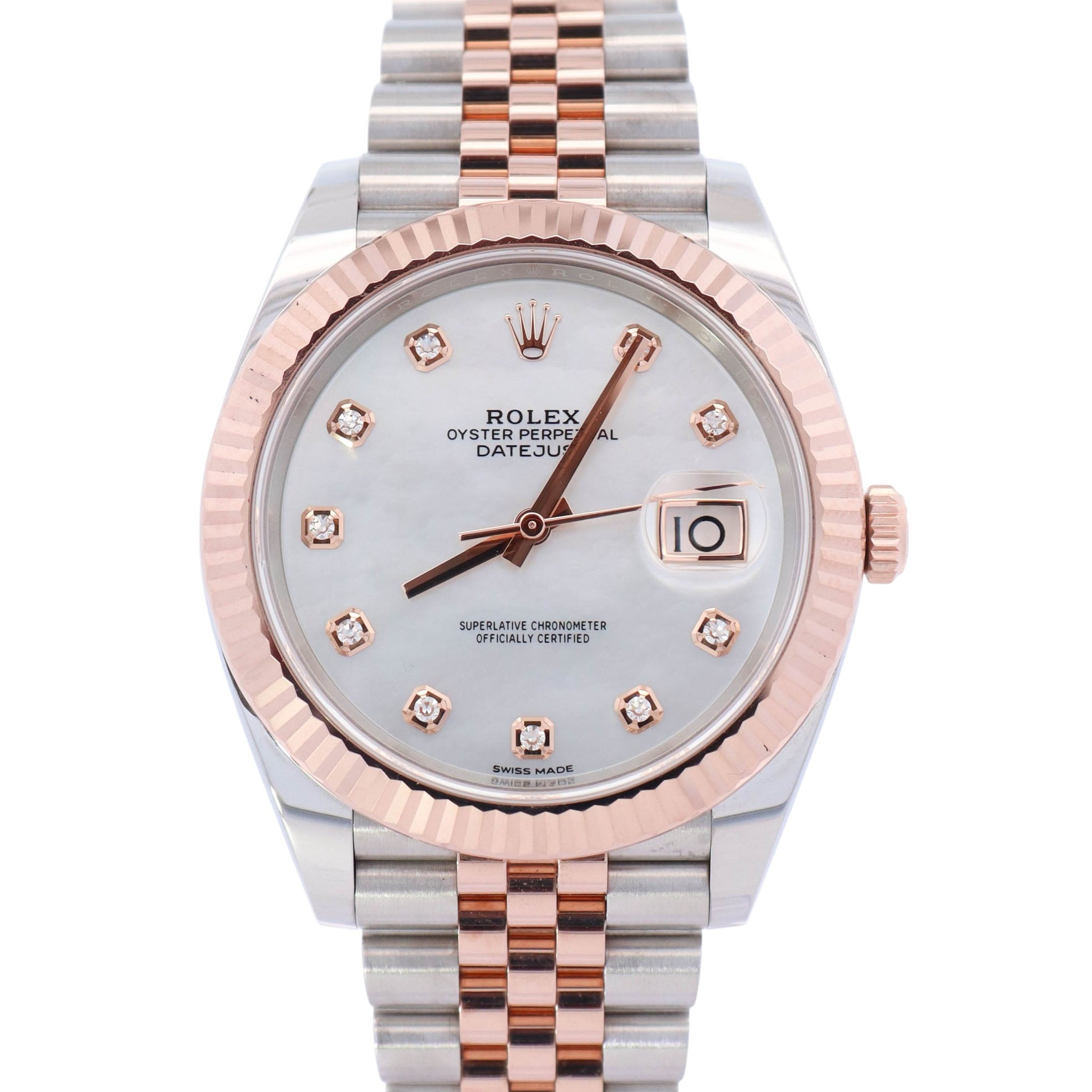 Rolex Datejust 41mm Mother Of Pearl Dial Watch Ref# 126331 - Happy Jewelers Fine Jewelry Lifetime Warranty