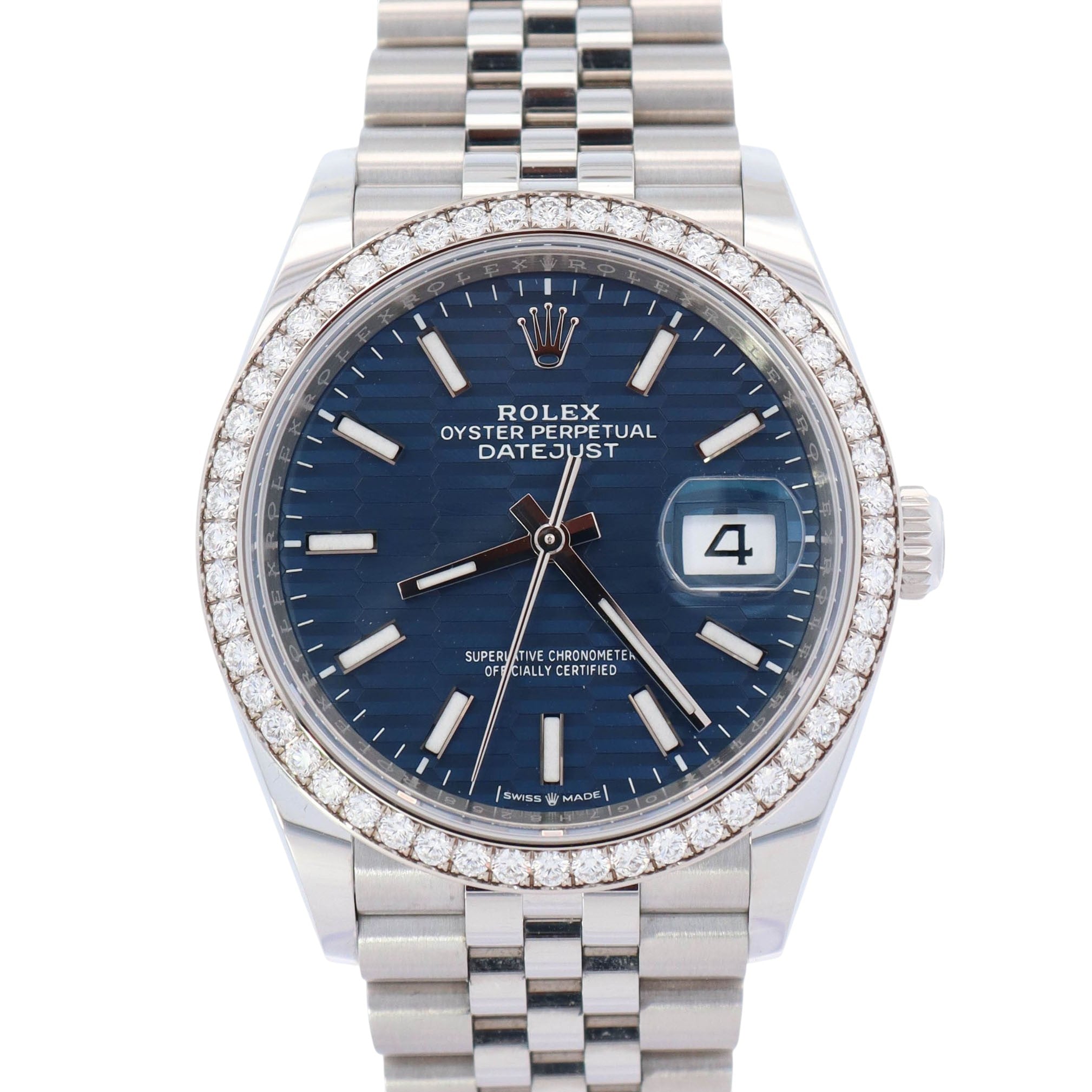 Rolex Datejust 36mm Blue Dial Watch Ref# 126284RBR - Happy Jewelers Fine Jewelry Lifetime Warranty