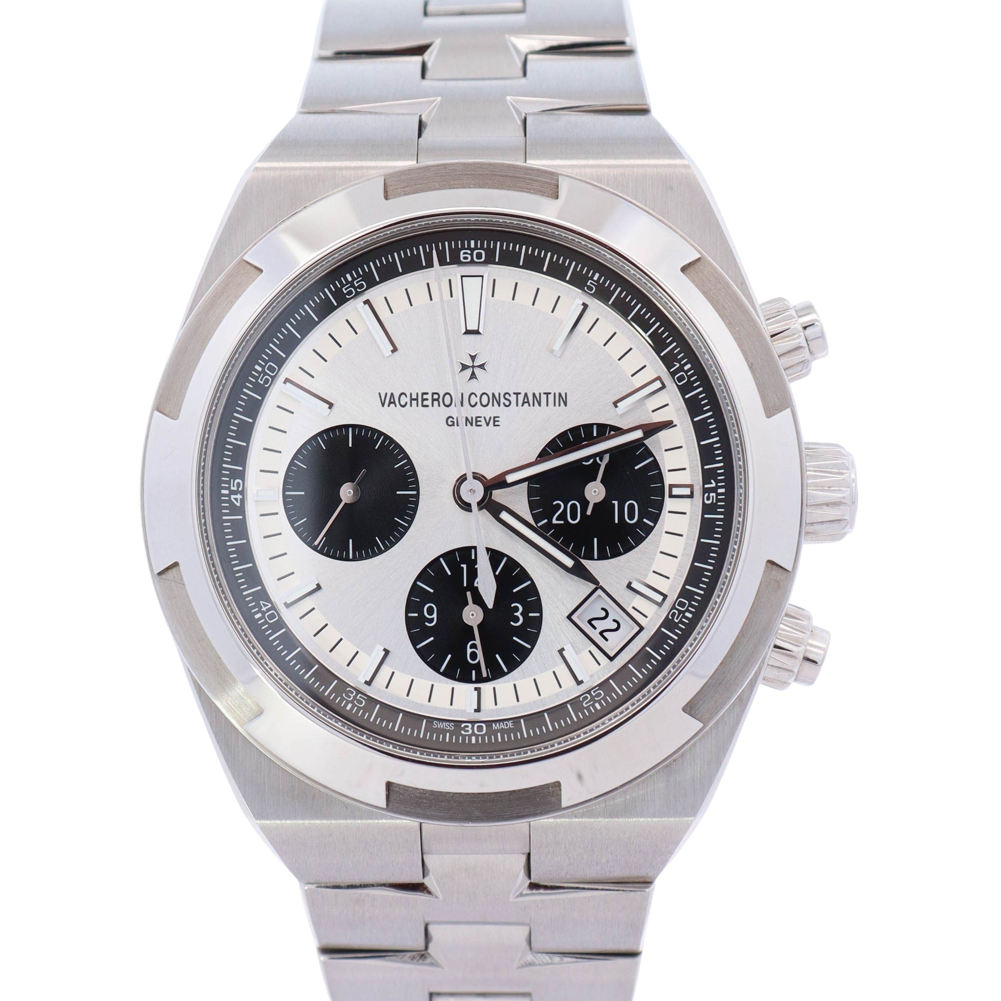 Vacheron Constantin Overseas 42.5mm White Dial Watch Ref# 5500V/110A-B686 - Happy Jewelers Fine Jewelry Lifetime Warranty