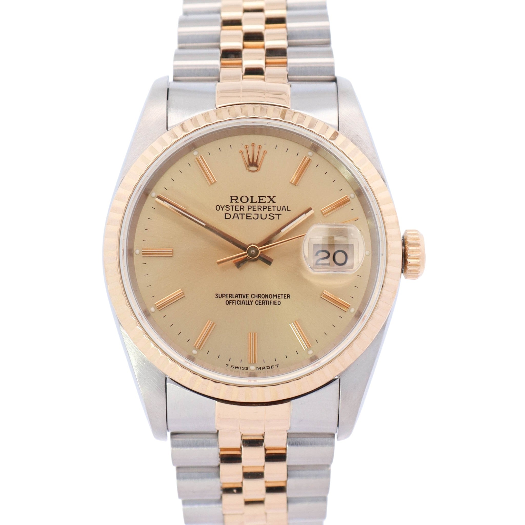 Rolex Datejust 36mm Champagne Dial Watch Ref# 16233 - Happy Jewelers Fine Jewelry Lifetime Warranty