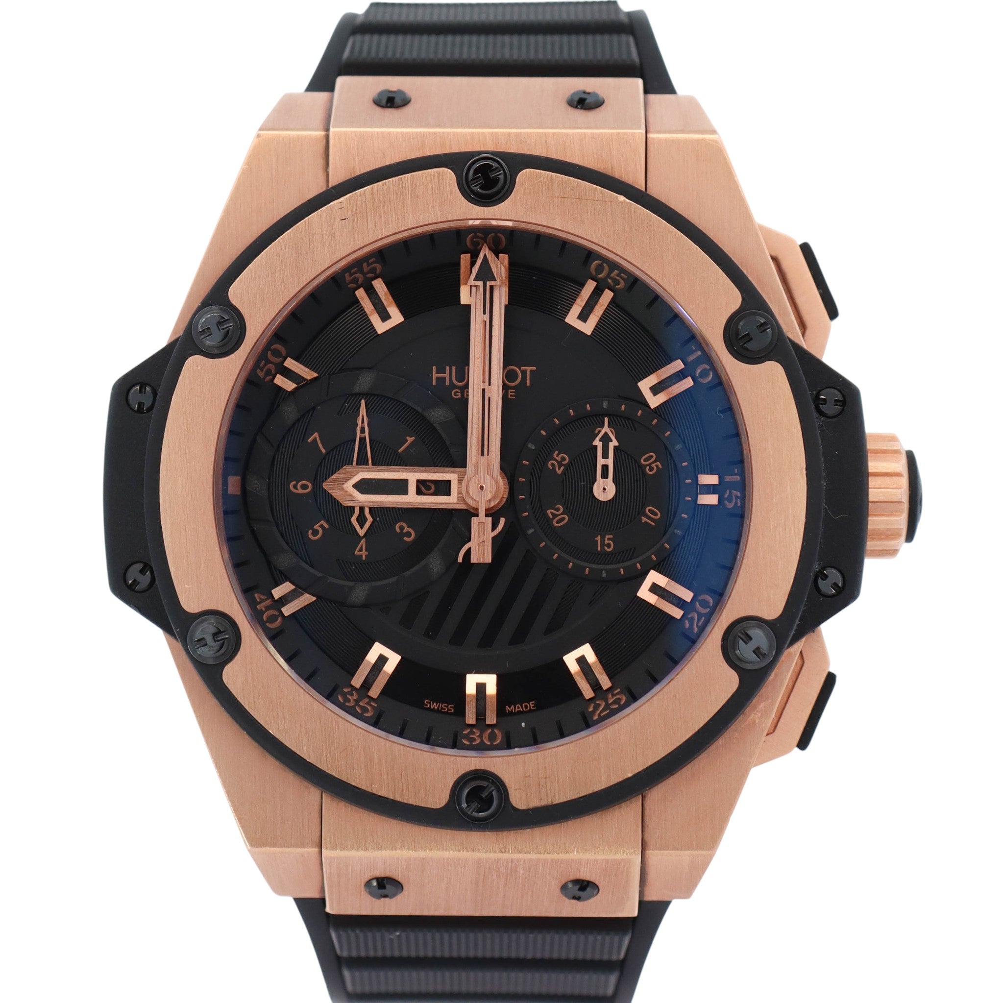 Hublot King Power 48mm Black Dial Watch Ref# 715.PX.1128.RX - Happy Jewelers Fine Jewelry Lifetime Warranty
