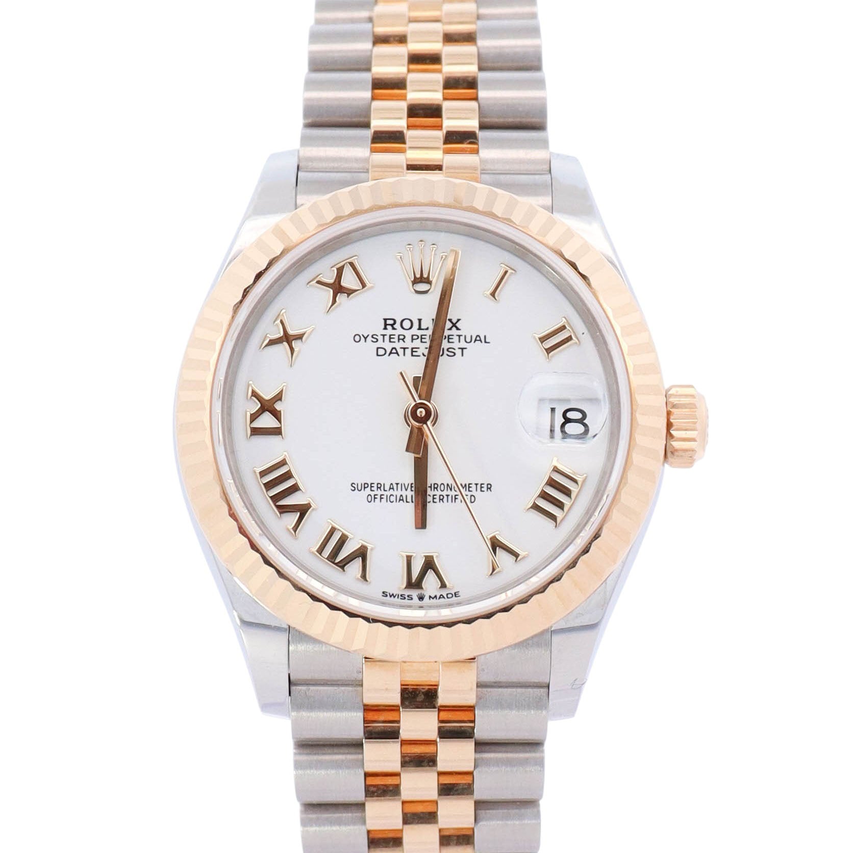 Rolex Datejust 31mm White Dial Watch Ref# 278273