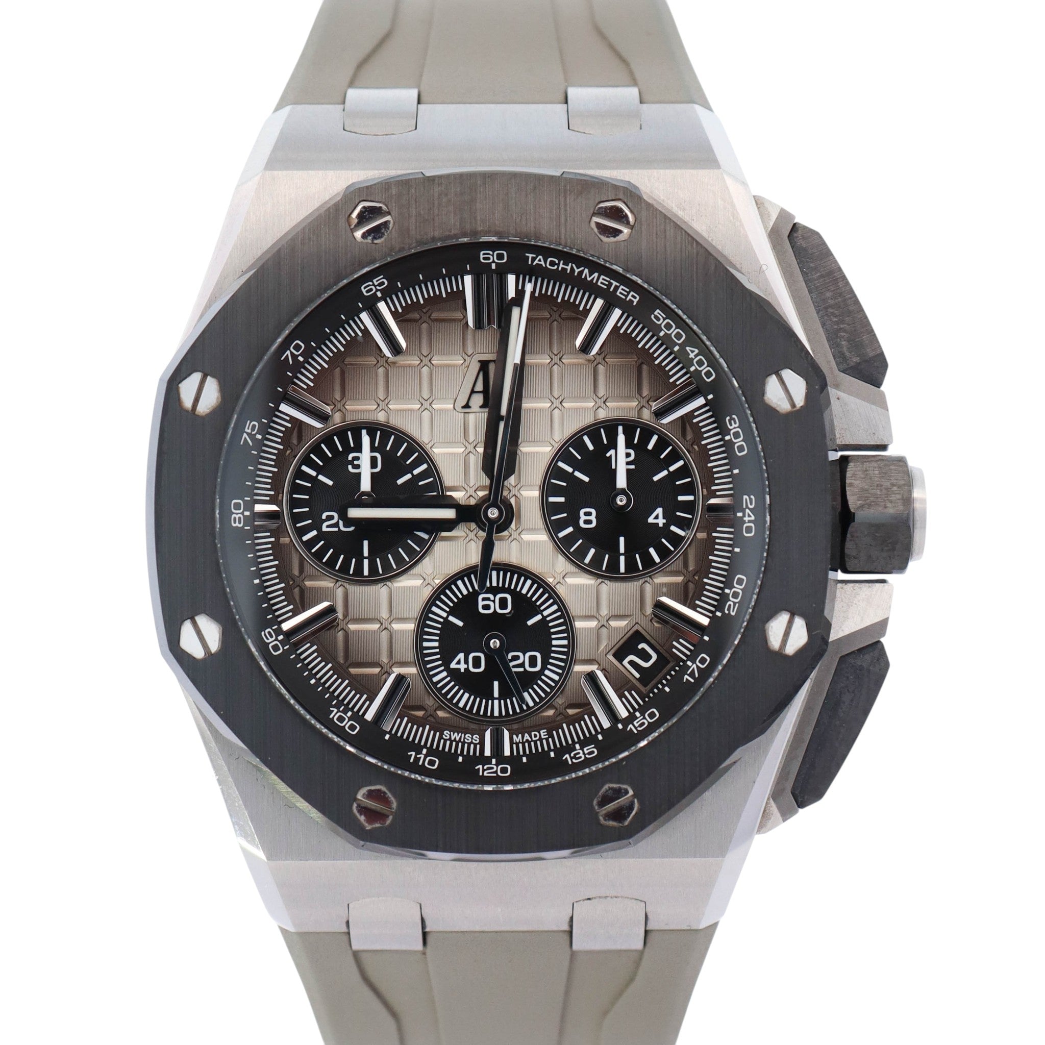 Audemars Piguet Royal Oak 43mm Smoke Light Brown Dial Watch Ref# 26420SO.OO.A600CA.01 - Happy Jewelers Fine Jewelry Lifetime Warranty
