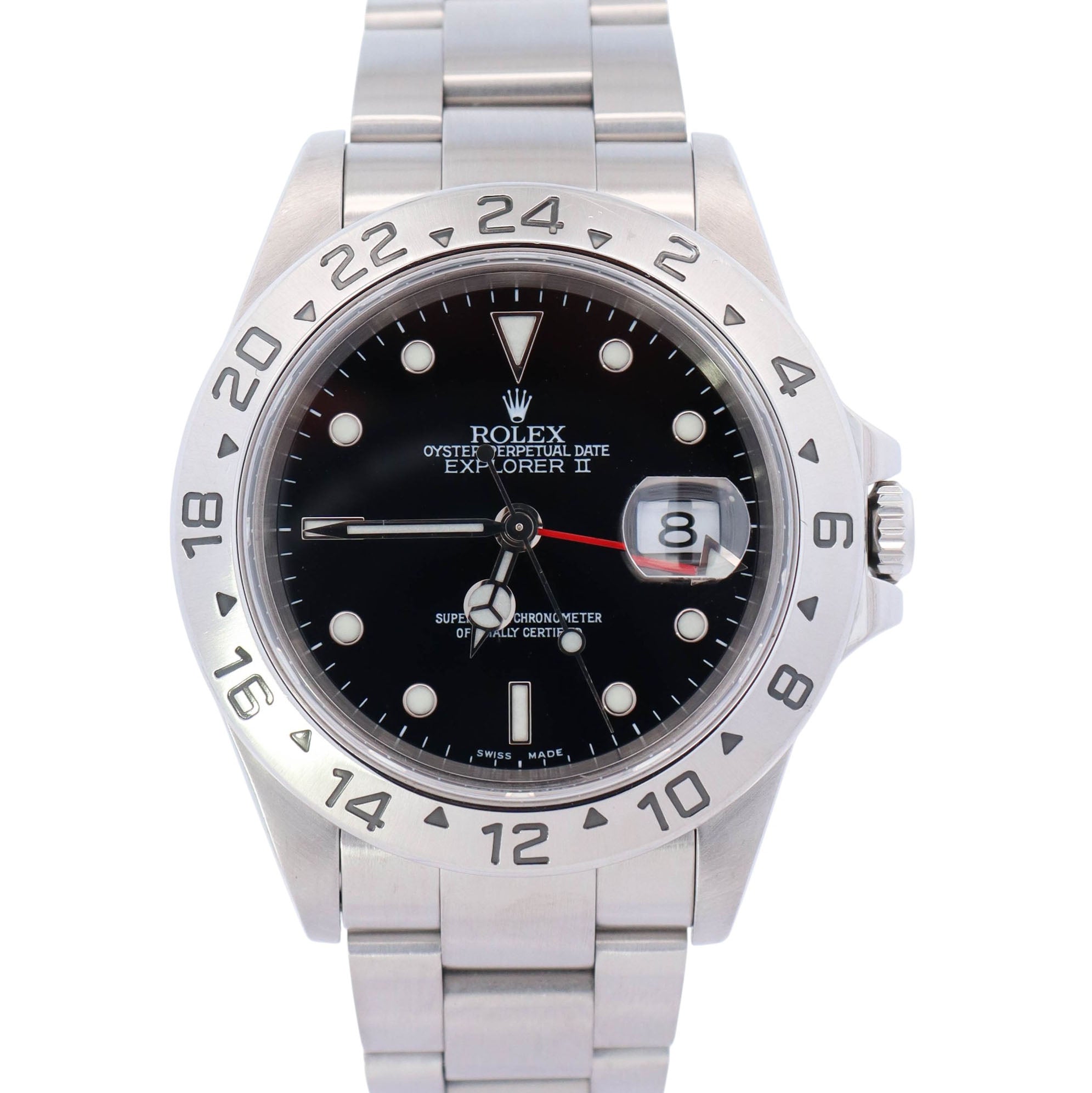 Rolex Explorer II 40mm Black Dial Watch Ref# 16570