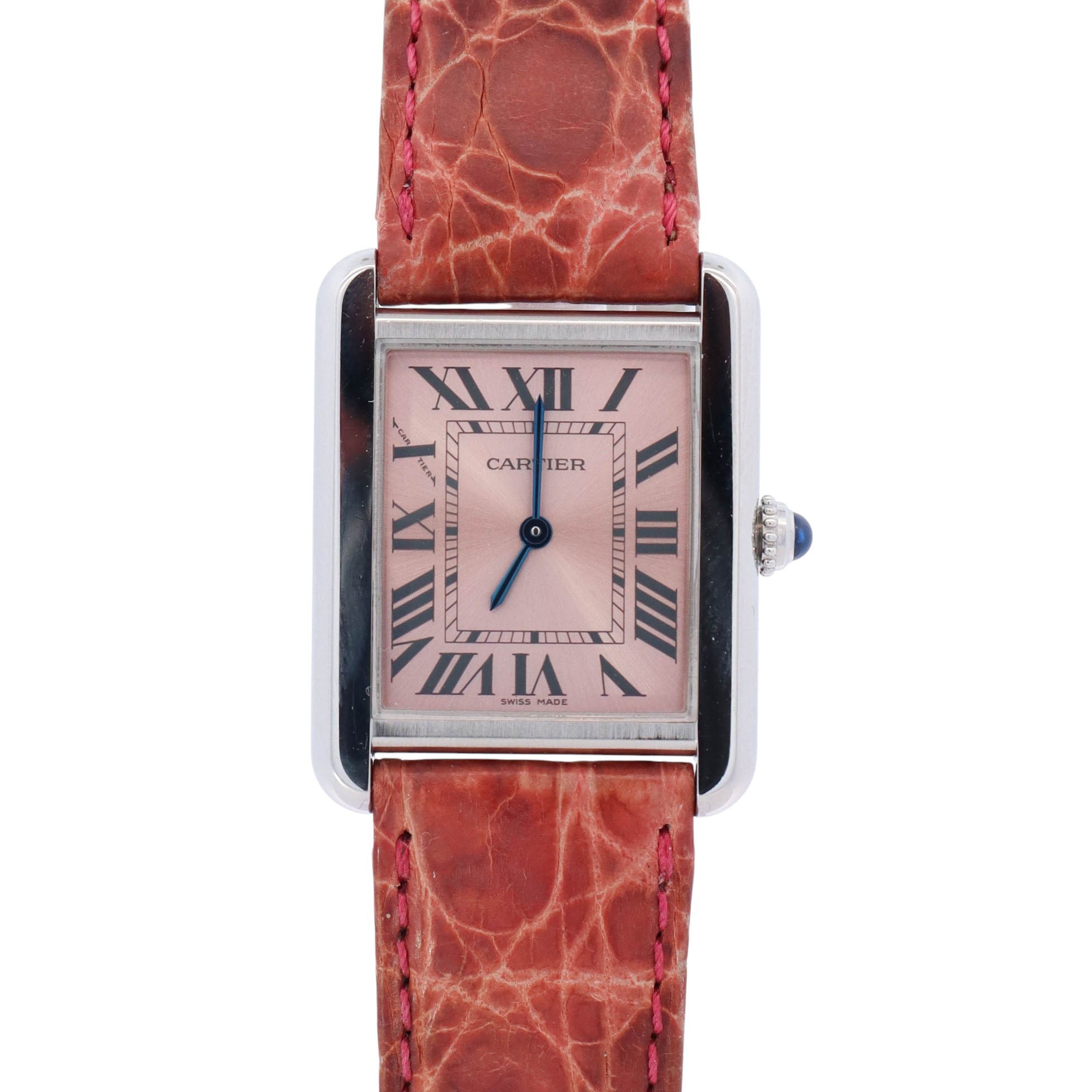 Cartier Tank 31mm Pink Dial Watch Ref# W5200000