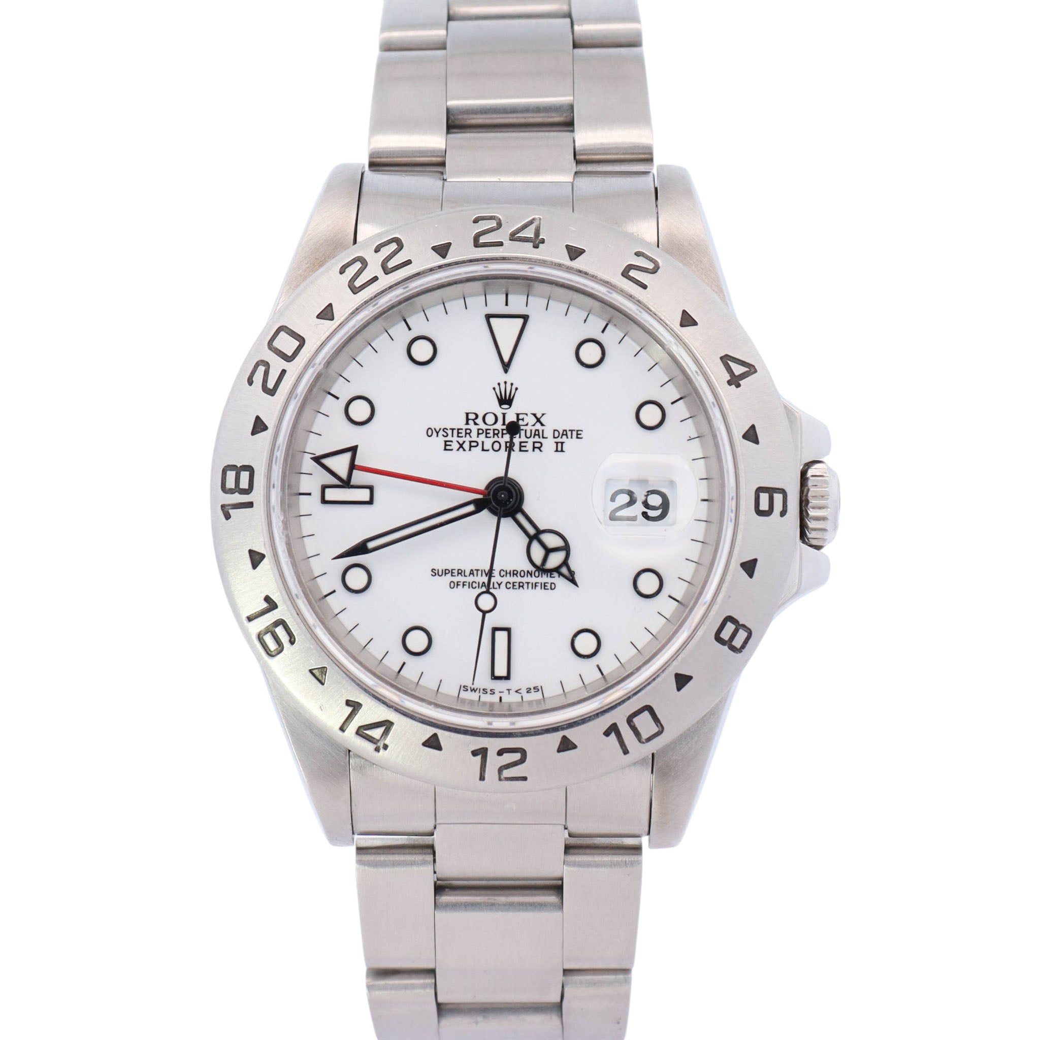 Rolex Explorer II 40mm White Dial Watch Ref# 16570 - Happy Jewelers Fine Jewelry Lifetime Warranty
