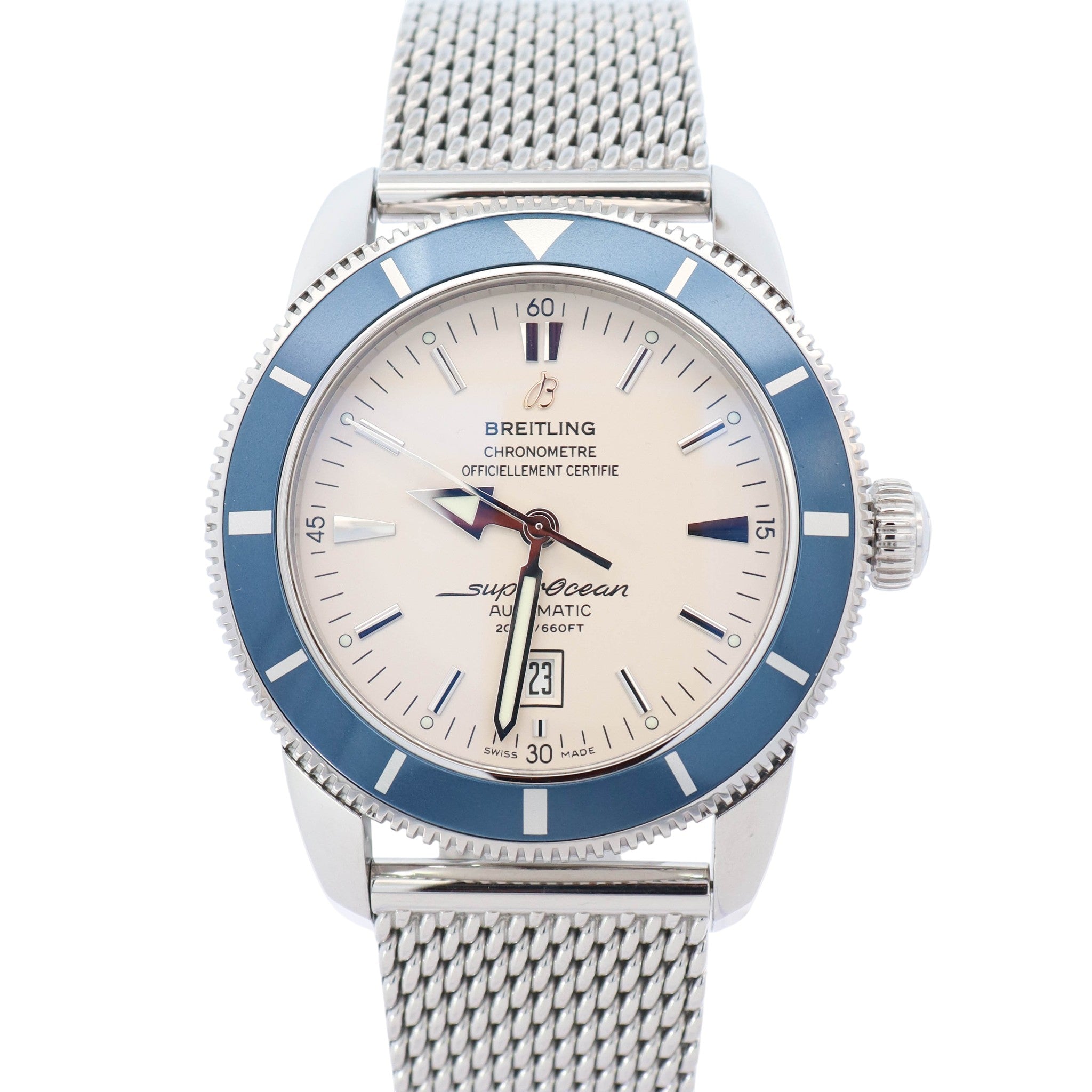 Breitling Superocean 46mm Cream Dial Watch Ref# A17320