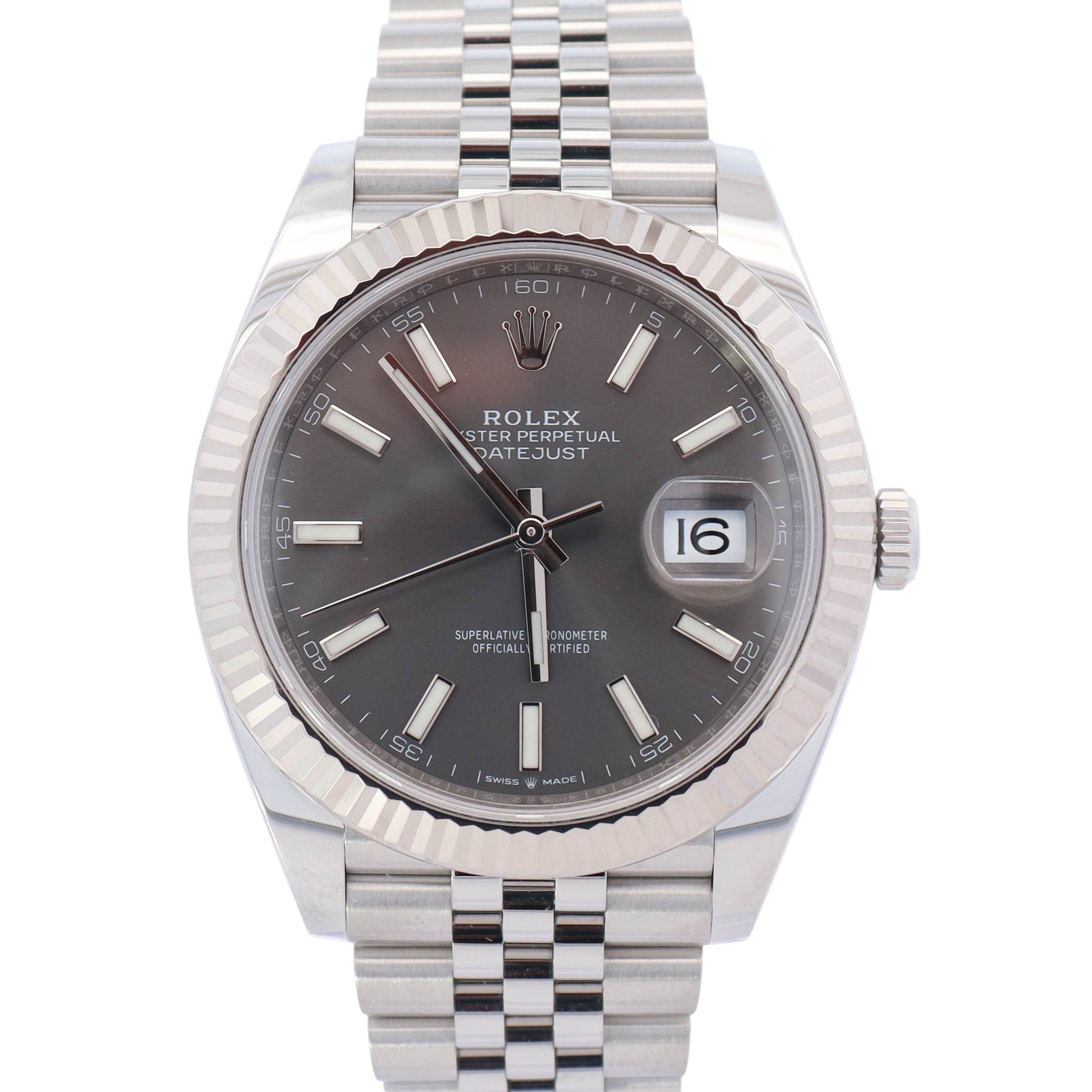 Rolex Datejust 41mm Rhodium Dial Watch Ref# 126334 - Happy Jewelers Fine Jewelry Lifetime Warranty