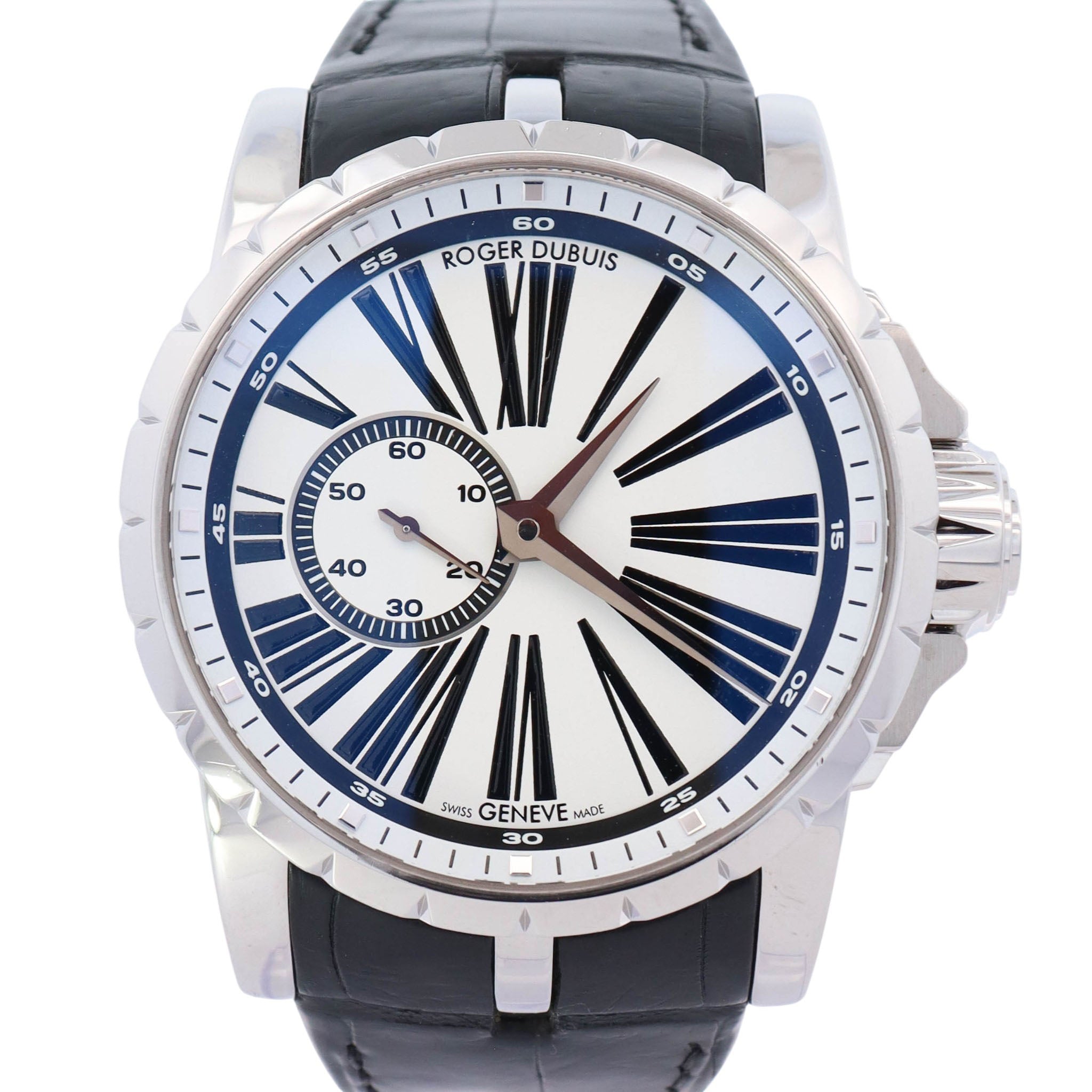 Roger Dubuis Excalibur 45mm White Dial Watch Ref# EX45-77-90-00