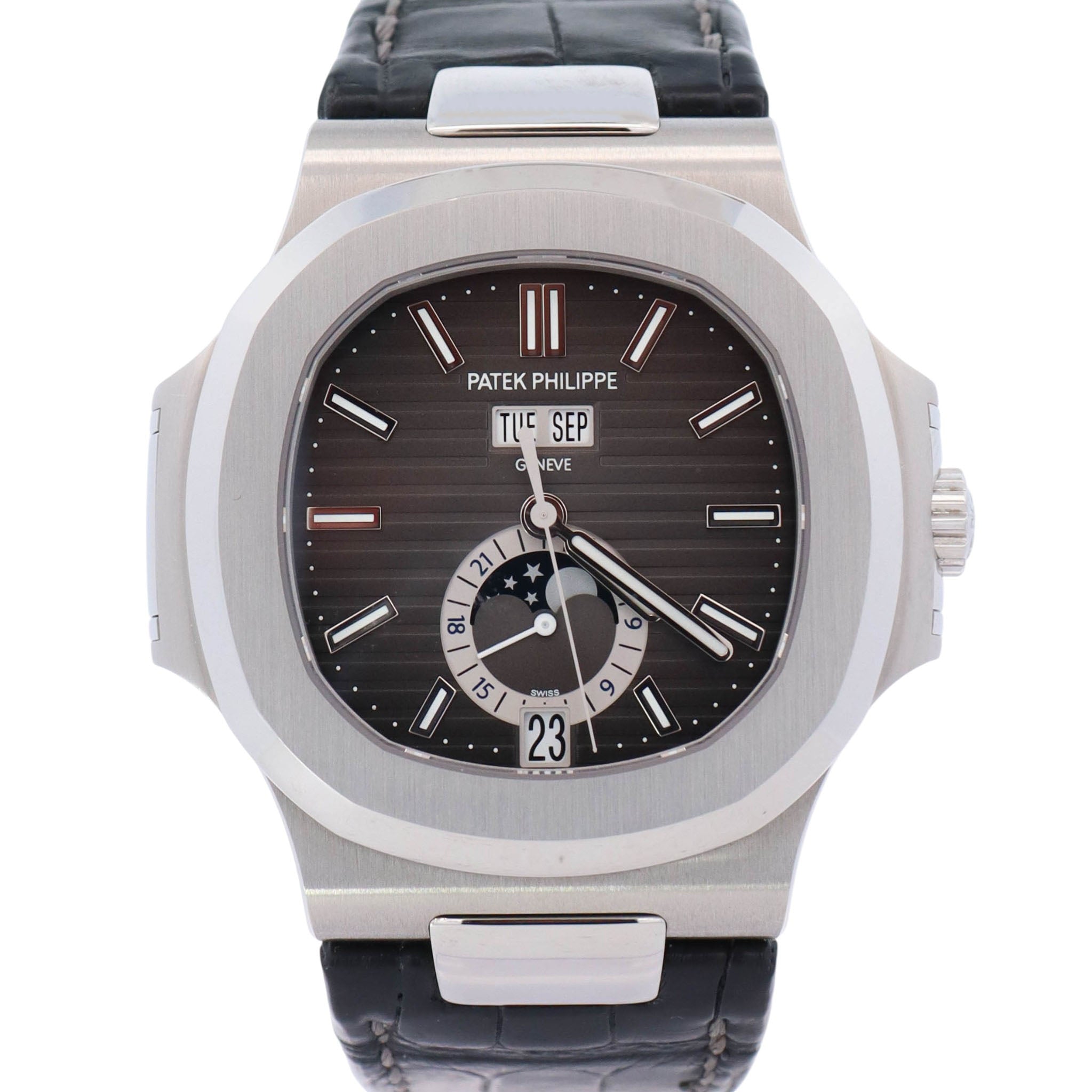 Patek Philippe Nautilus 40mm Grey Dial Watch Ref# 5726A-001