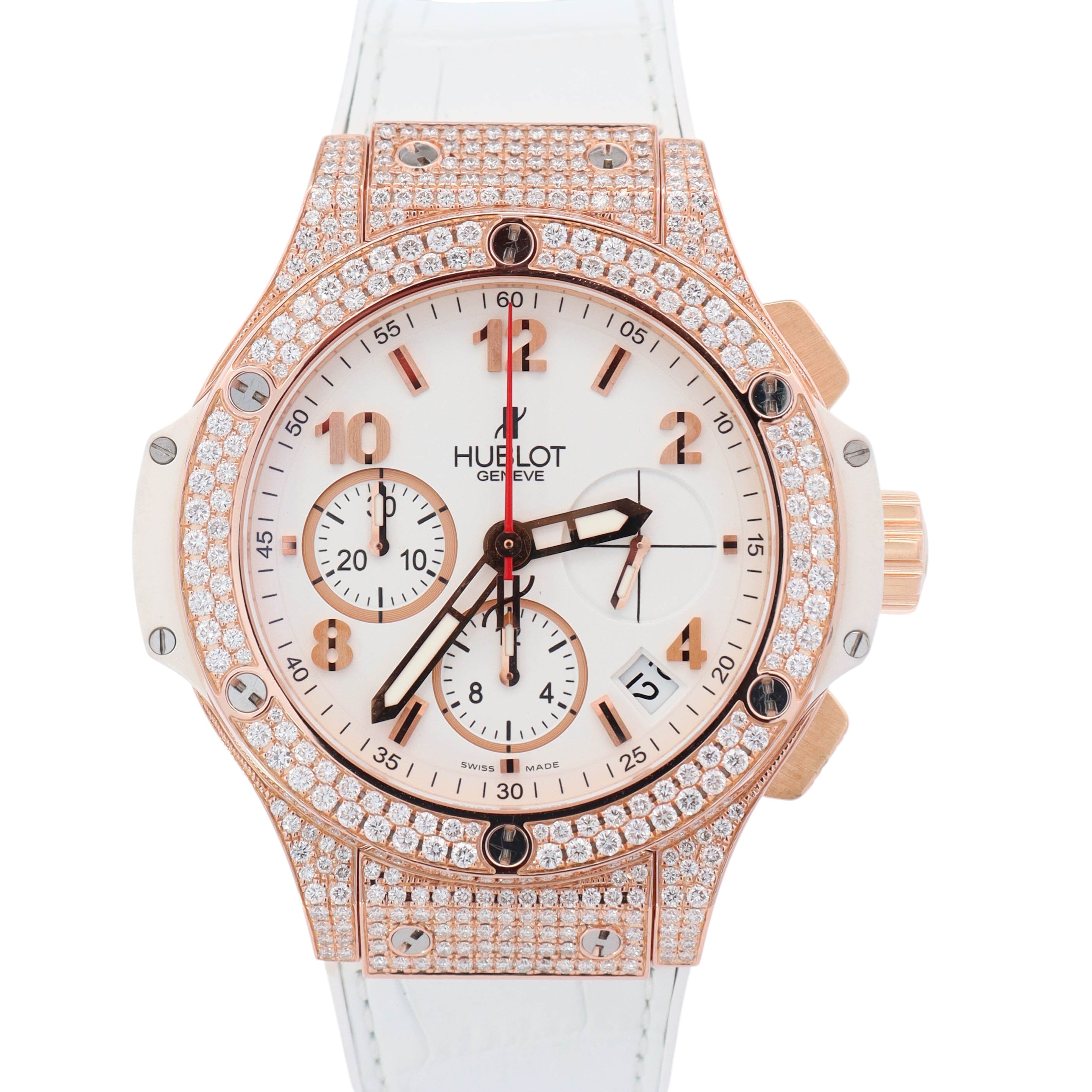 Hublot Big Bang 41mm White Dial Watch Ref# 341.PE.230.RW.114