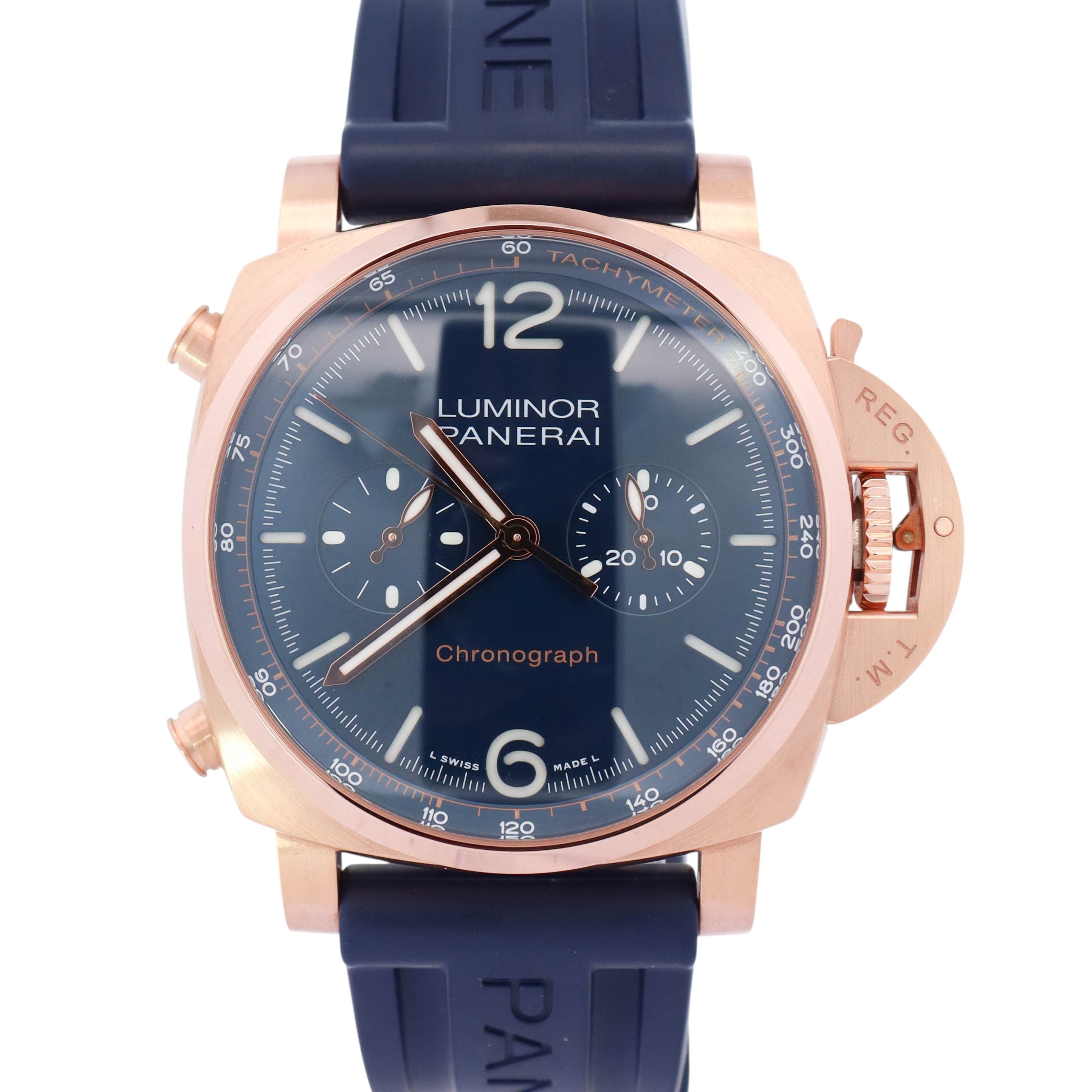 Panerai Luminor 44mm Black Dial Watch Ref# PAM01111 - Happy Jewelers Fine Jewelry Lifetime Warranty