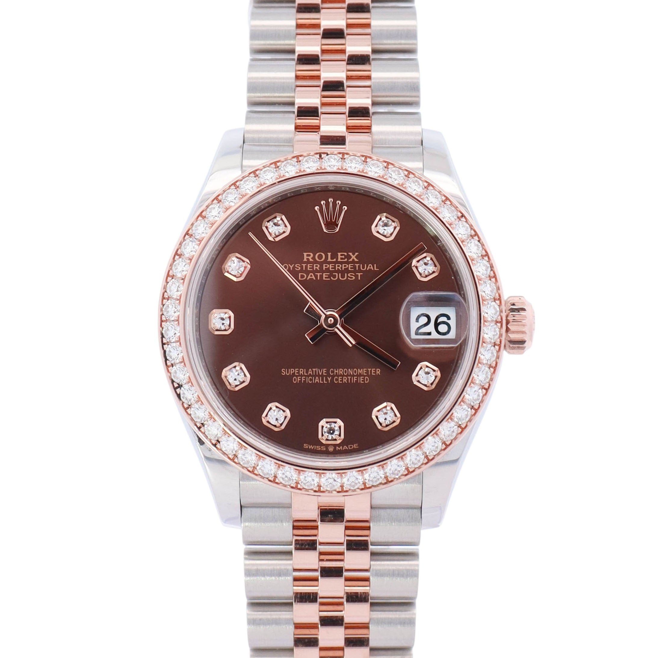Rolex Datejust 31mm Chocolate Dial Watch Ref# 278381RBR - Happy Jewelers Fine Jewelry Lifetime Warranty