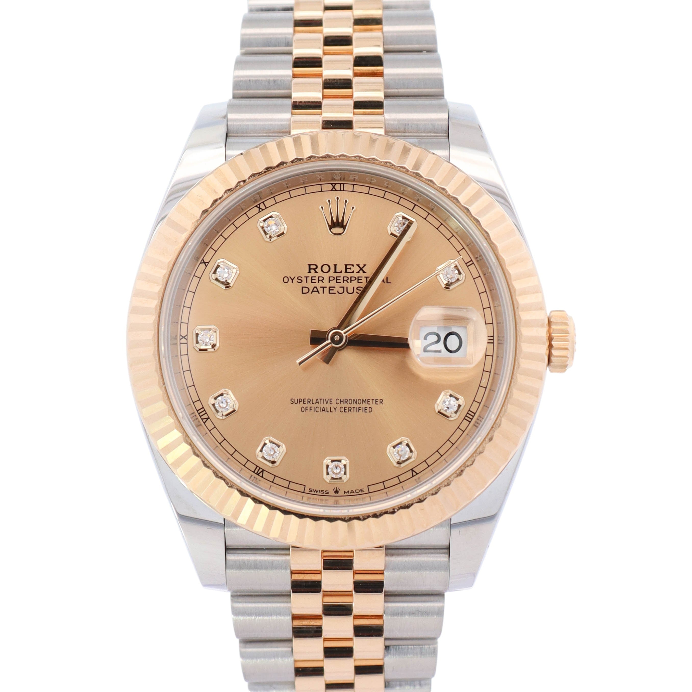 Rolex Datejust 41mm Champagne Dial Watch Ref# 126333 - Happy Jewelers Fine Jewelry Lifetime Warranty