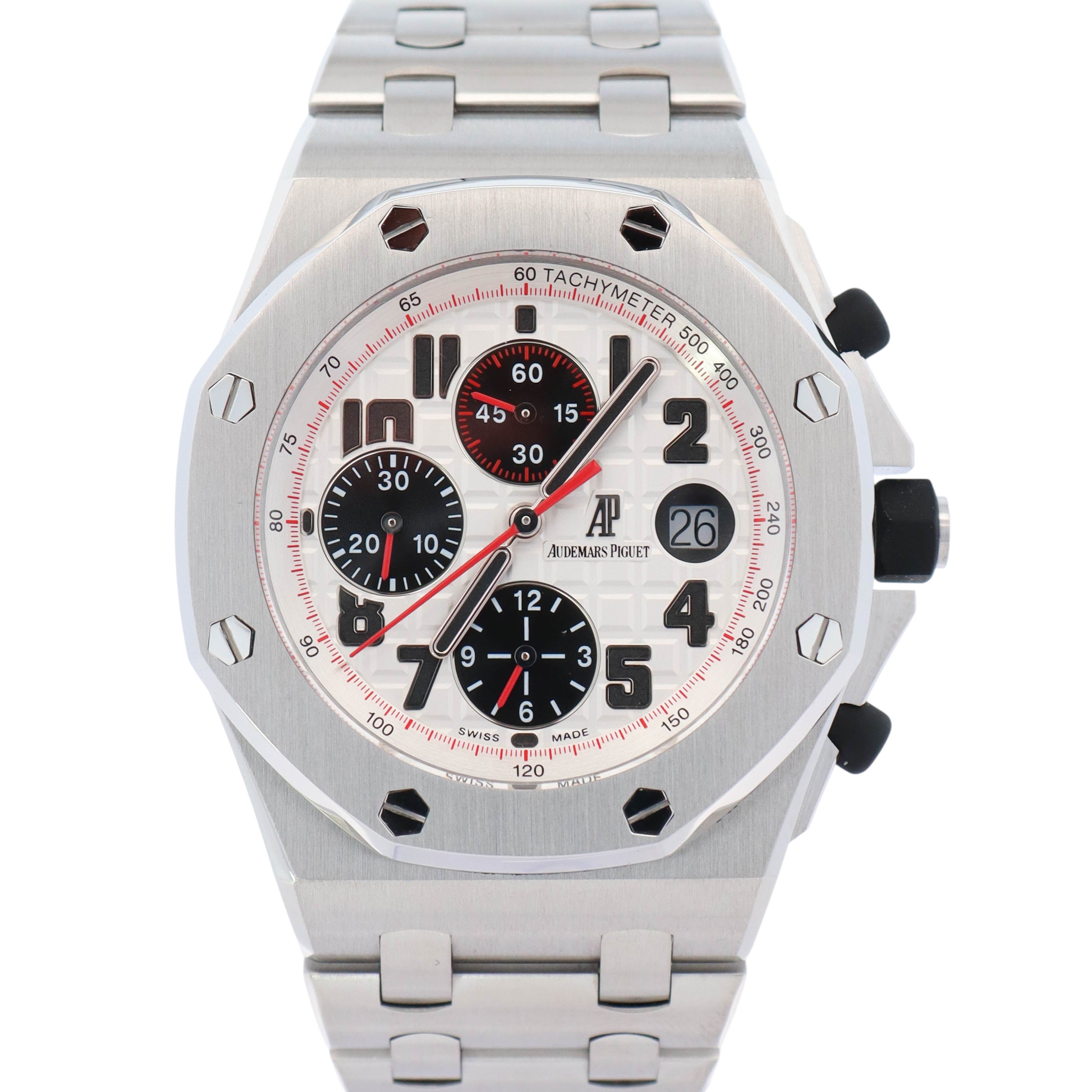 Audemars Piguet Royal Oak Offshore 42mm White Dial Watch Ref# 26170ST.OO.D101CR.02